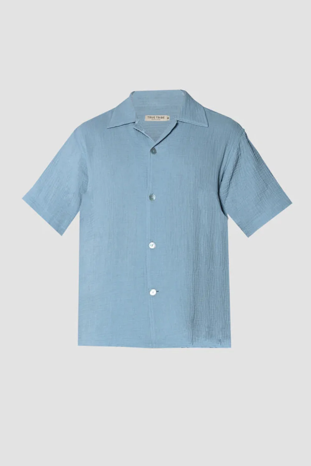 Pablo Resort Shirt Angel Weave Sky