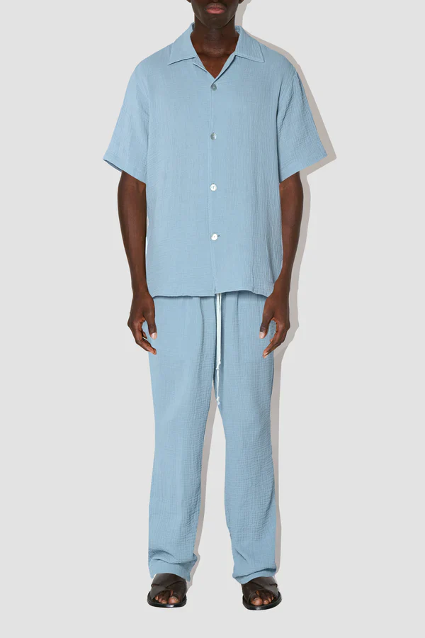 Pablo Resort Shirt Angel Weave Sky - Image 2