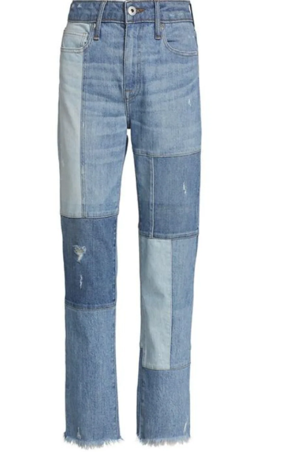 Patchwork River High Rise Straight (Final Sale)