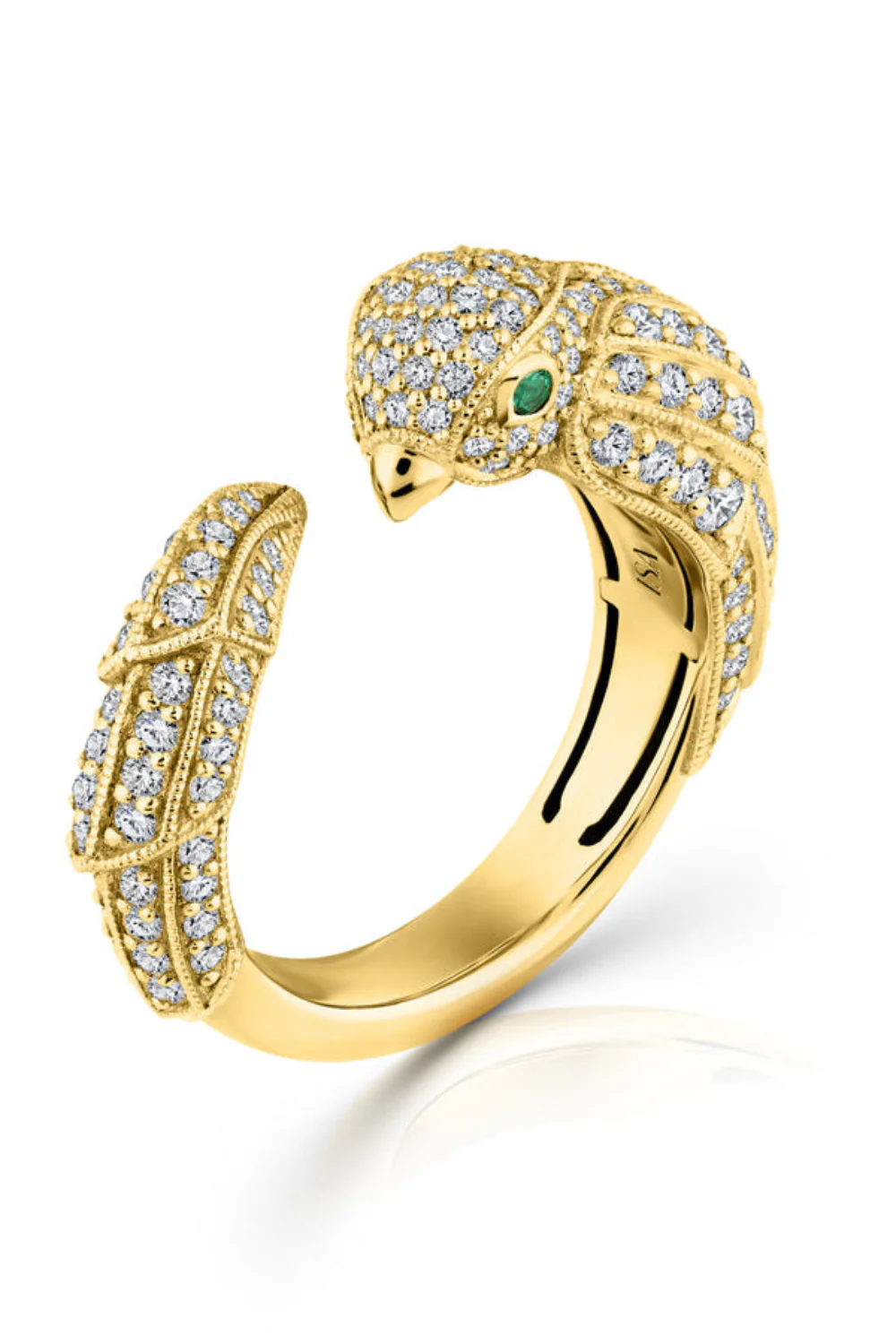 Pave Diamond Parrot Ring