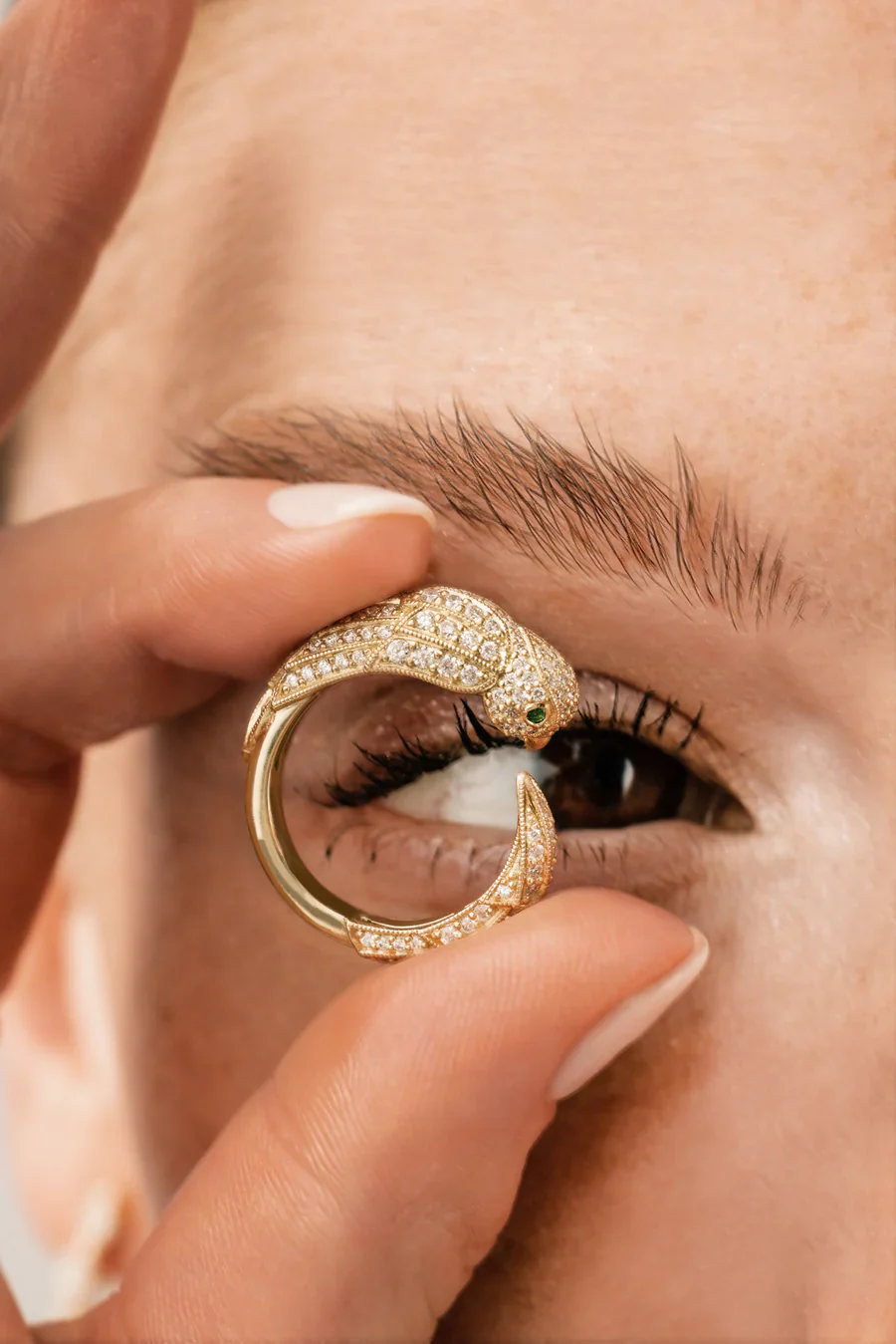 Pave Diamond Parrot Ring - Image 2
