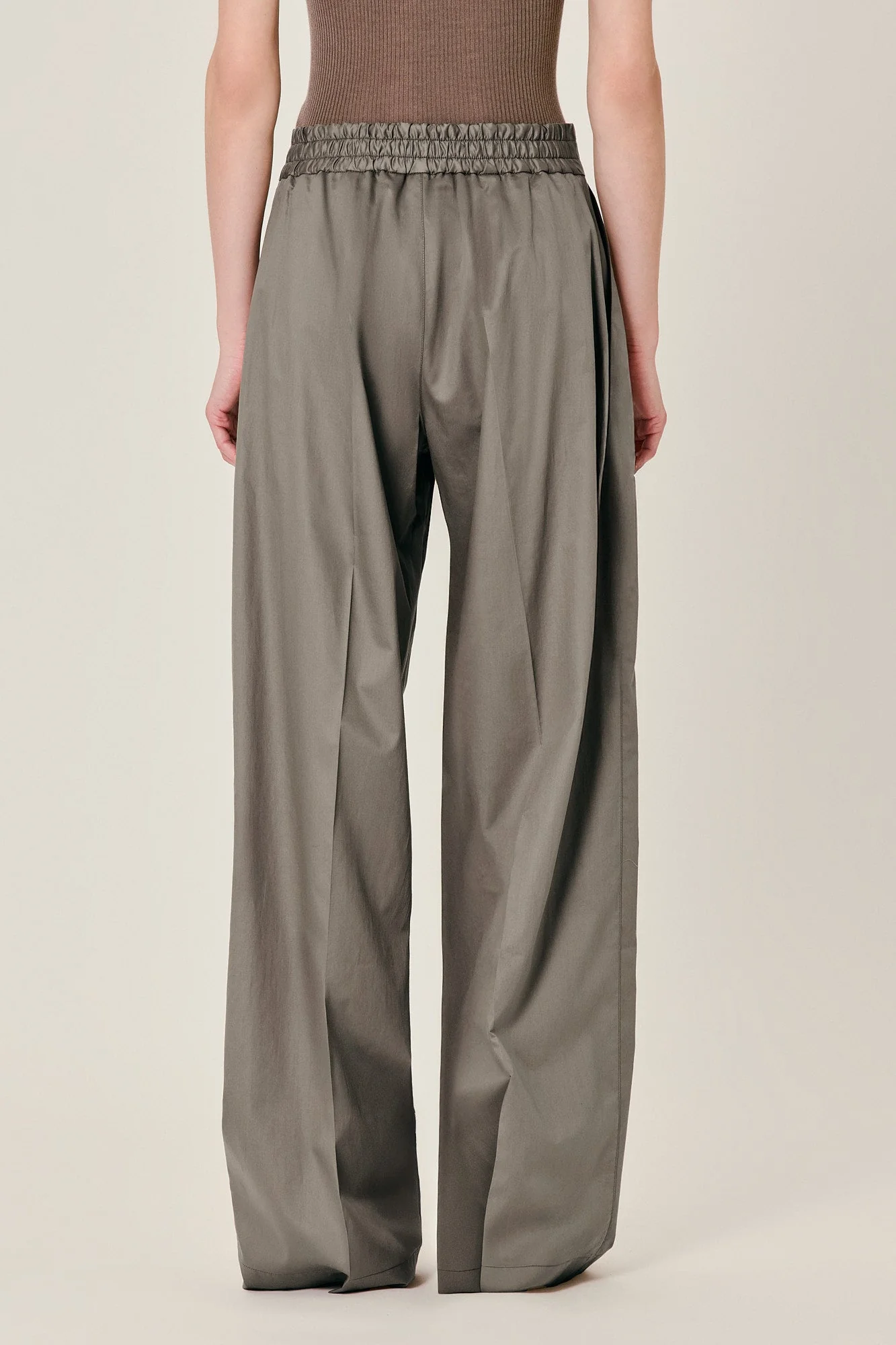 Petra Cotton Trousers Mud - Image 2