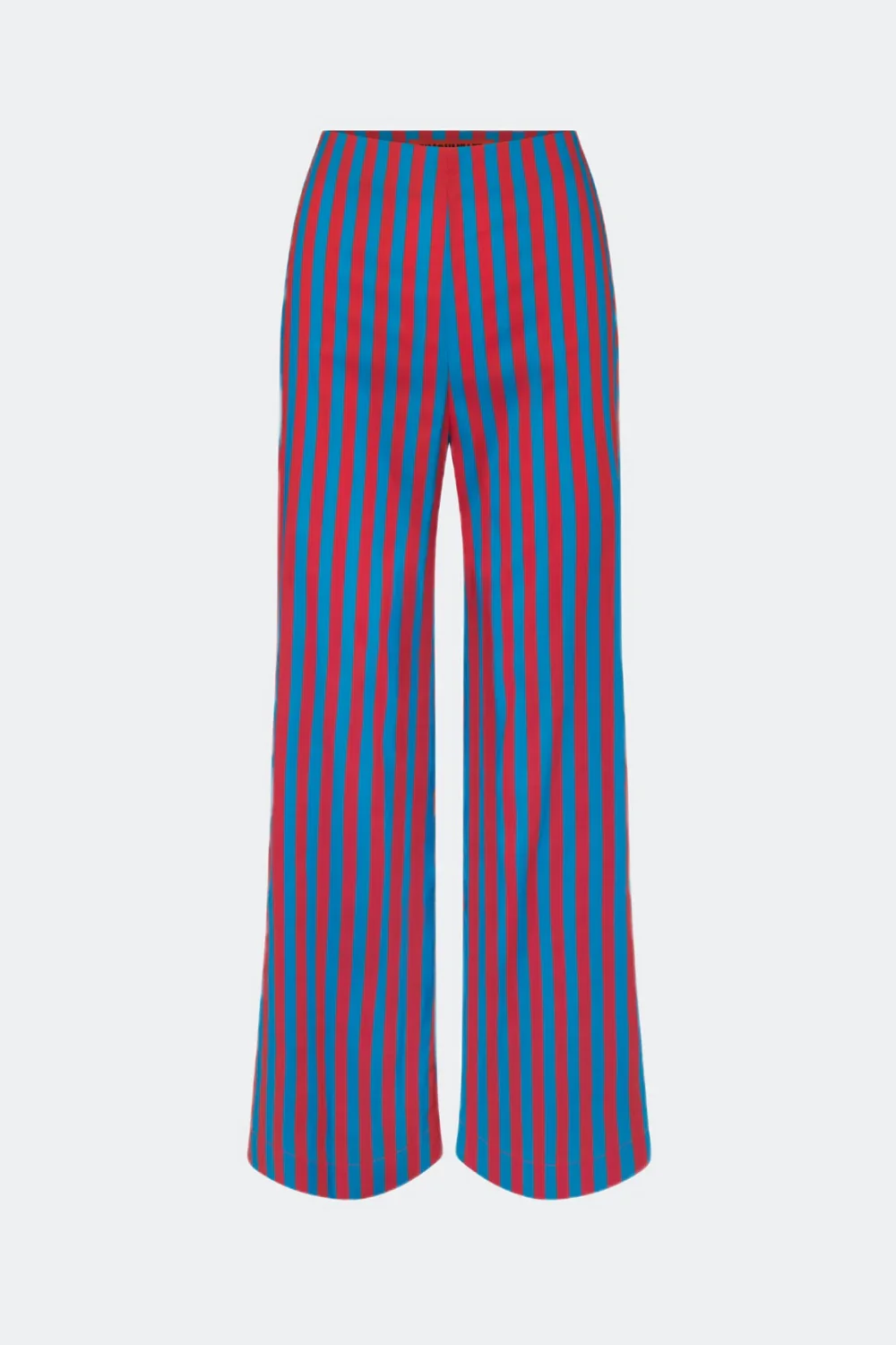 Pia Poplin Pant Blue-Paprika Stripe