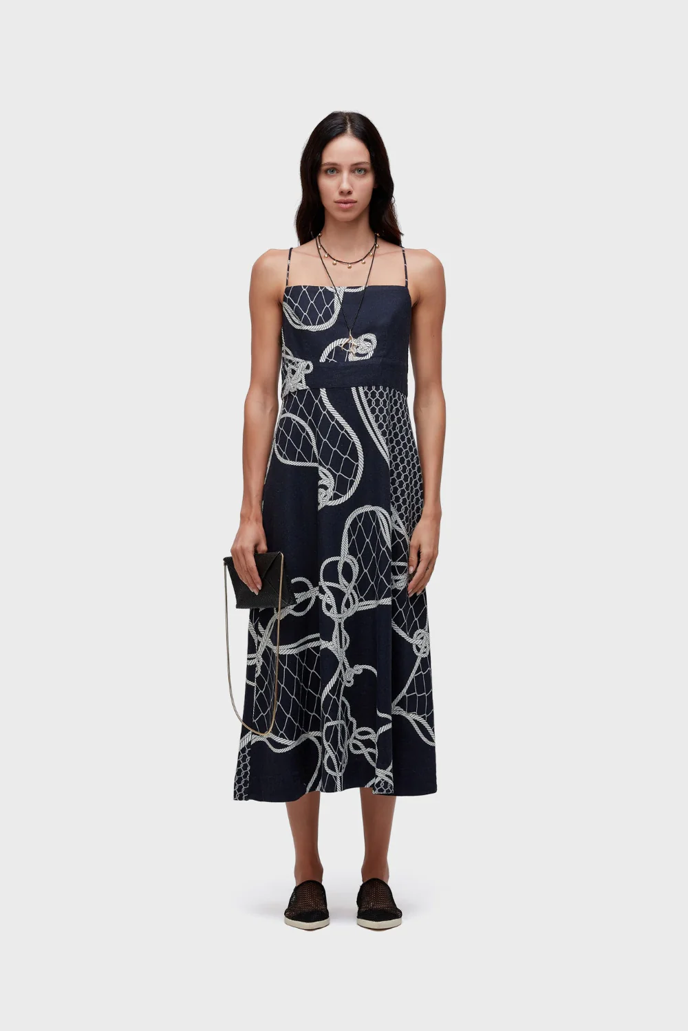 Knot Blue Strap Dress