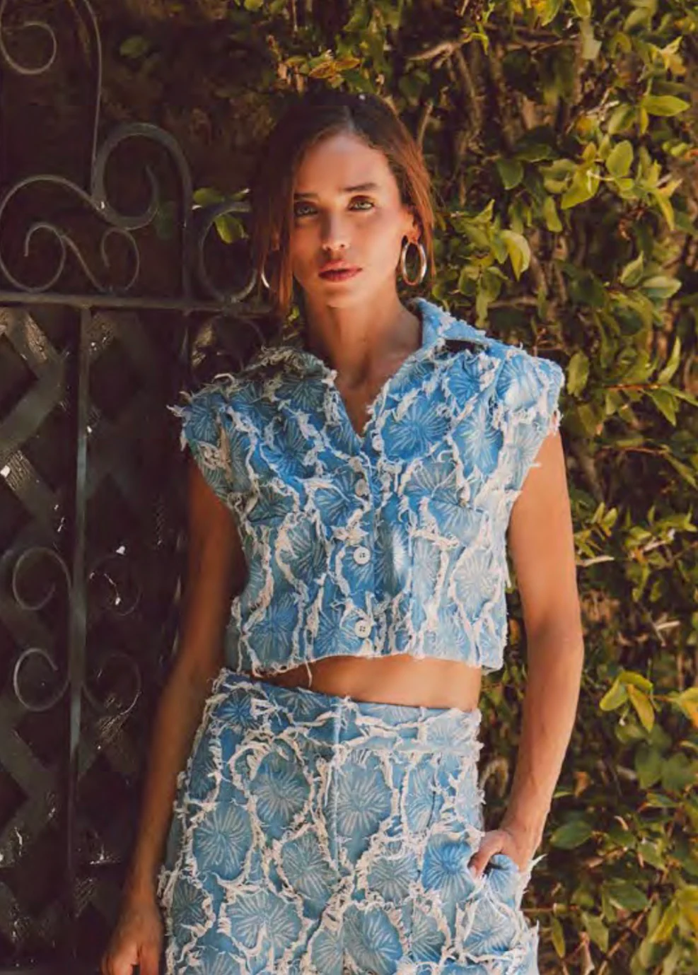 Preen Top Blue