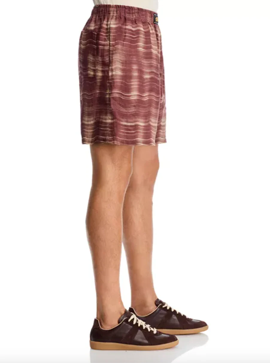 Printed Carousel Ramie Boxer Short Tobacco - Image 3