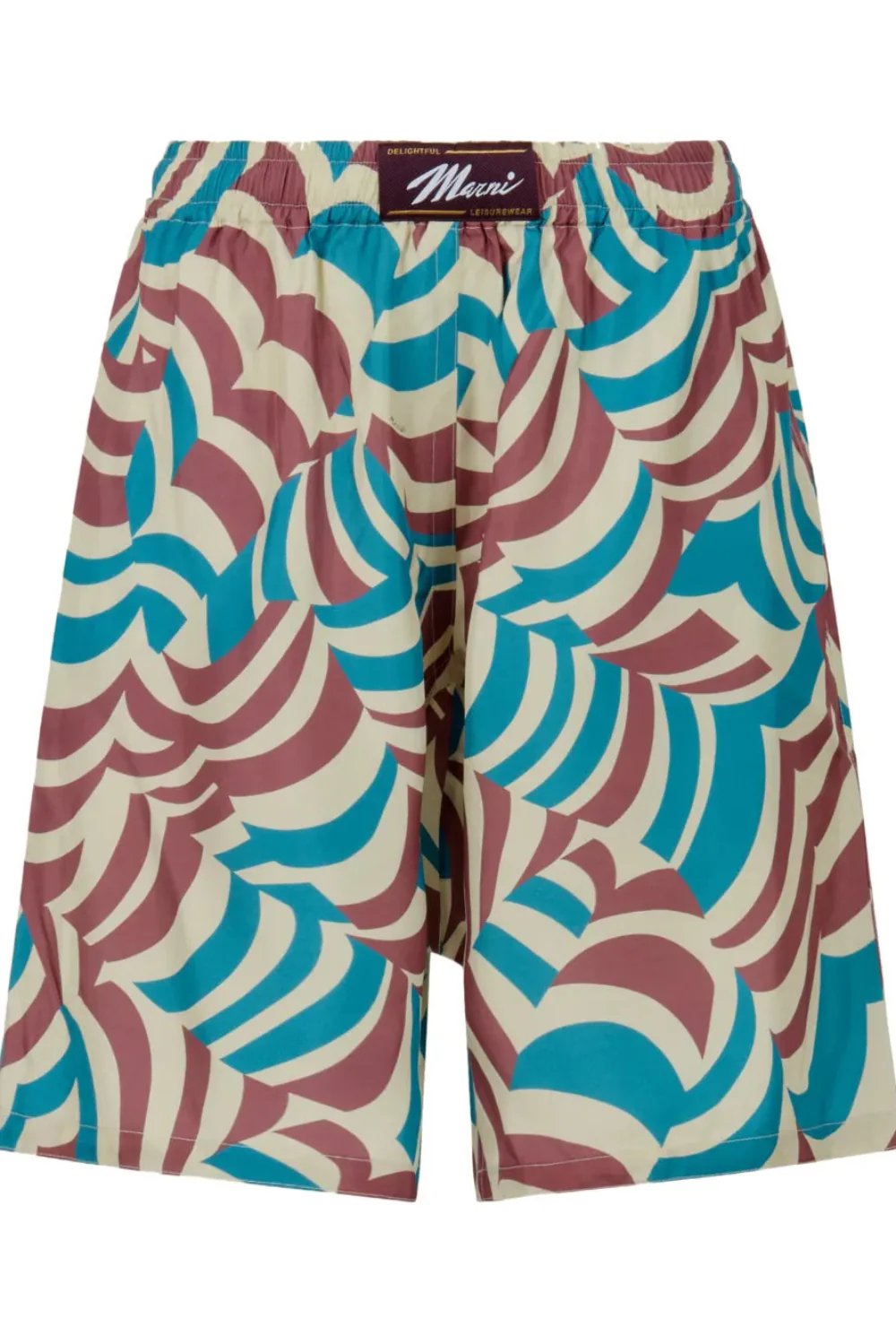 Printed Yoyo Viscose Twill Tobacco