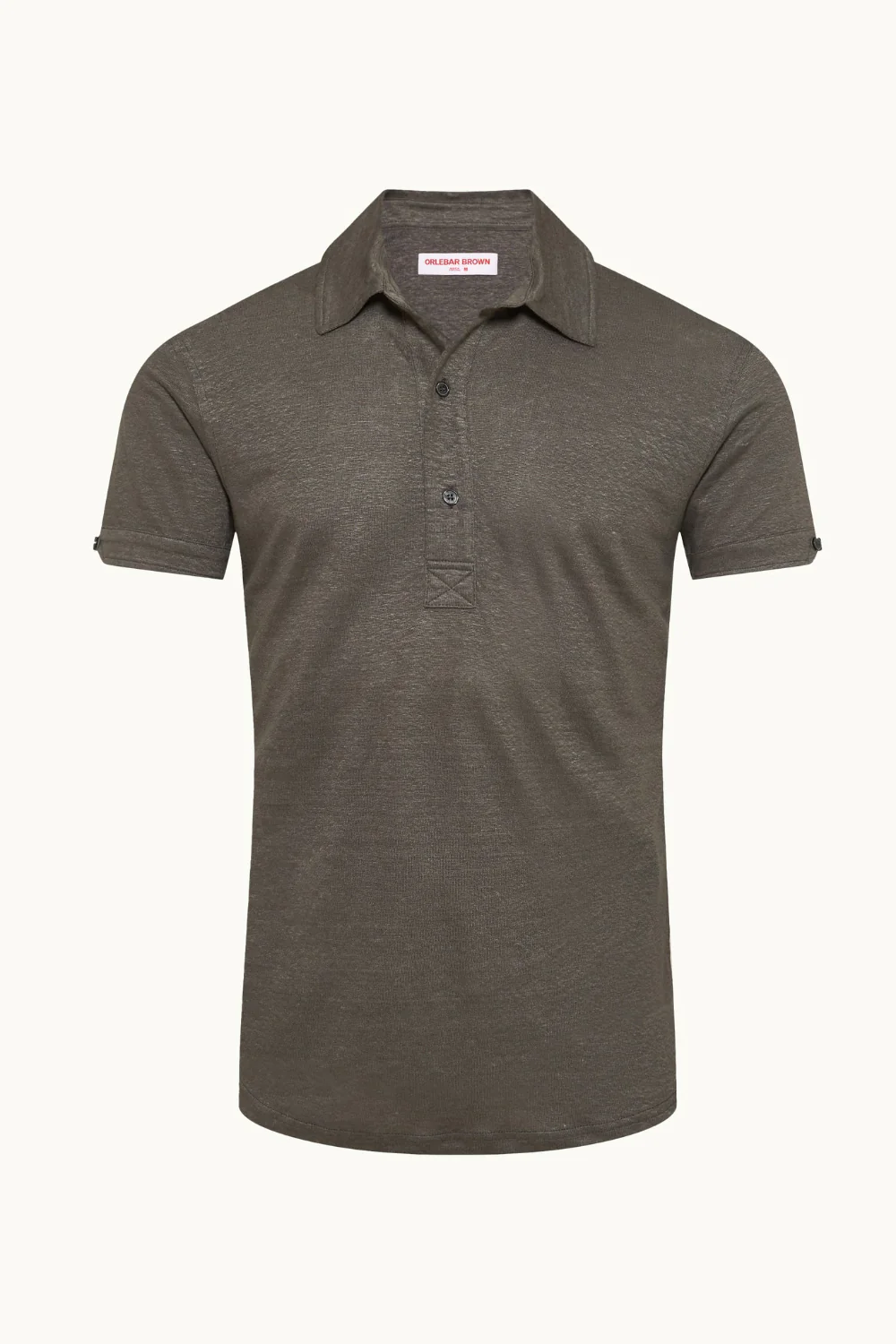 Sebastian Linen Polo Elephant Grey