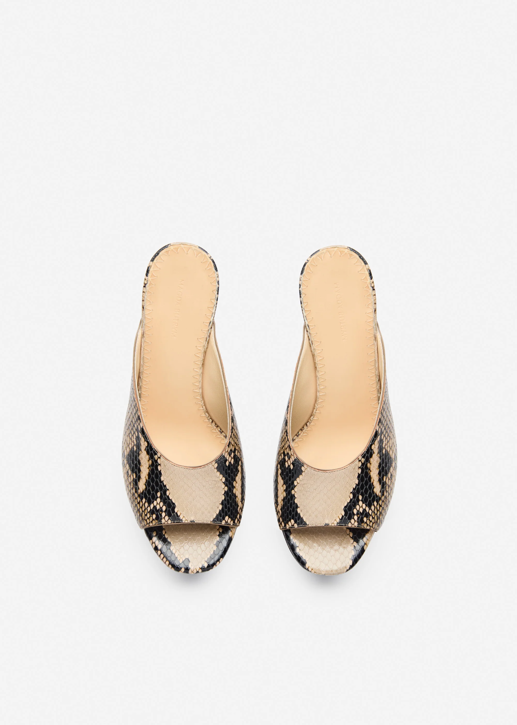 RE26 Wedge Sandals Snake Leather - Image 3
