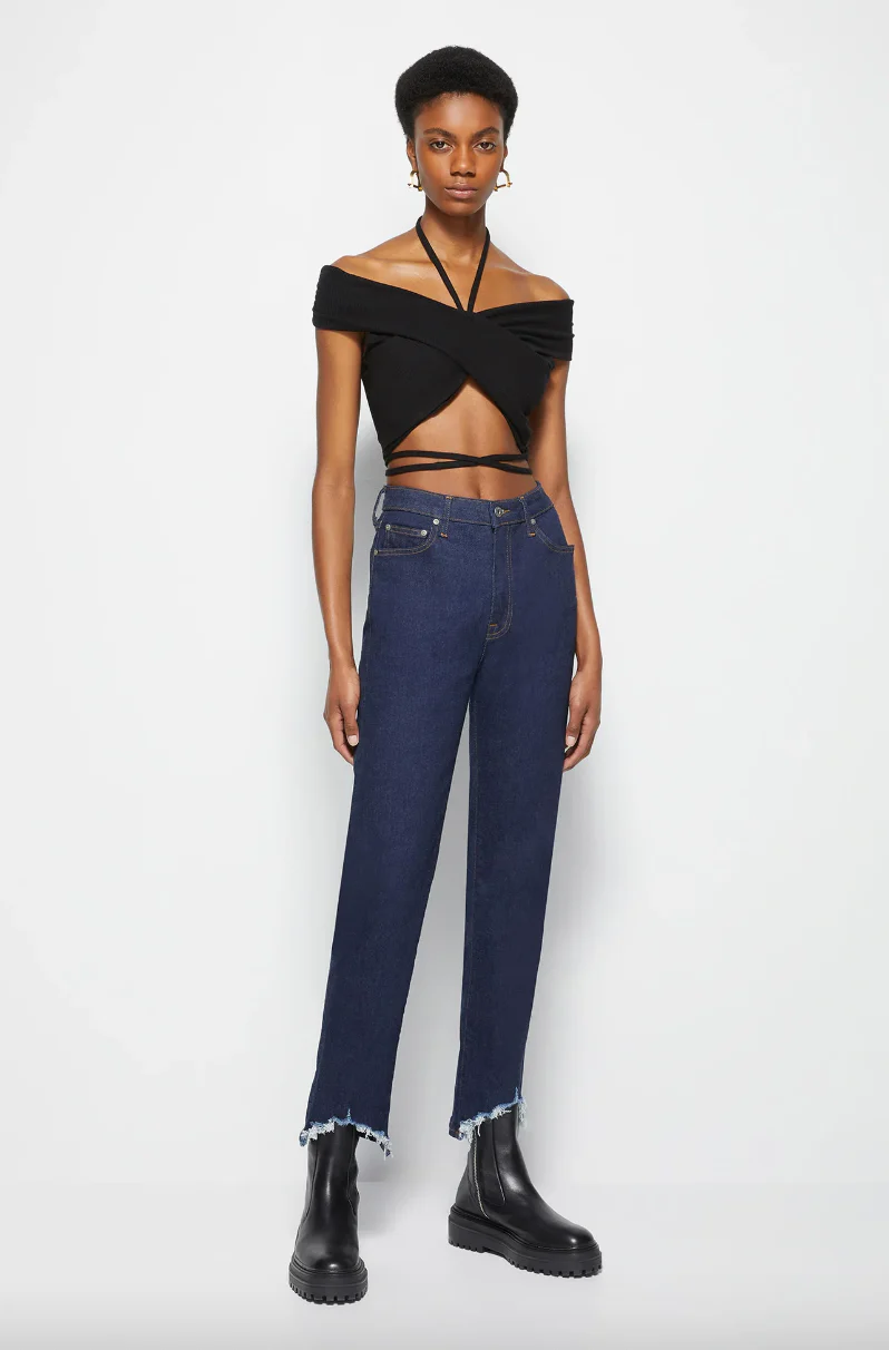 River High Rise Straight Denim - Image 10