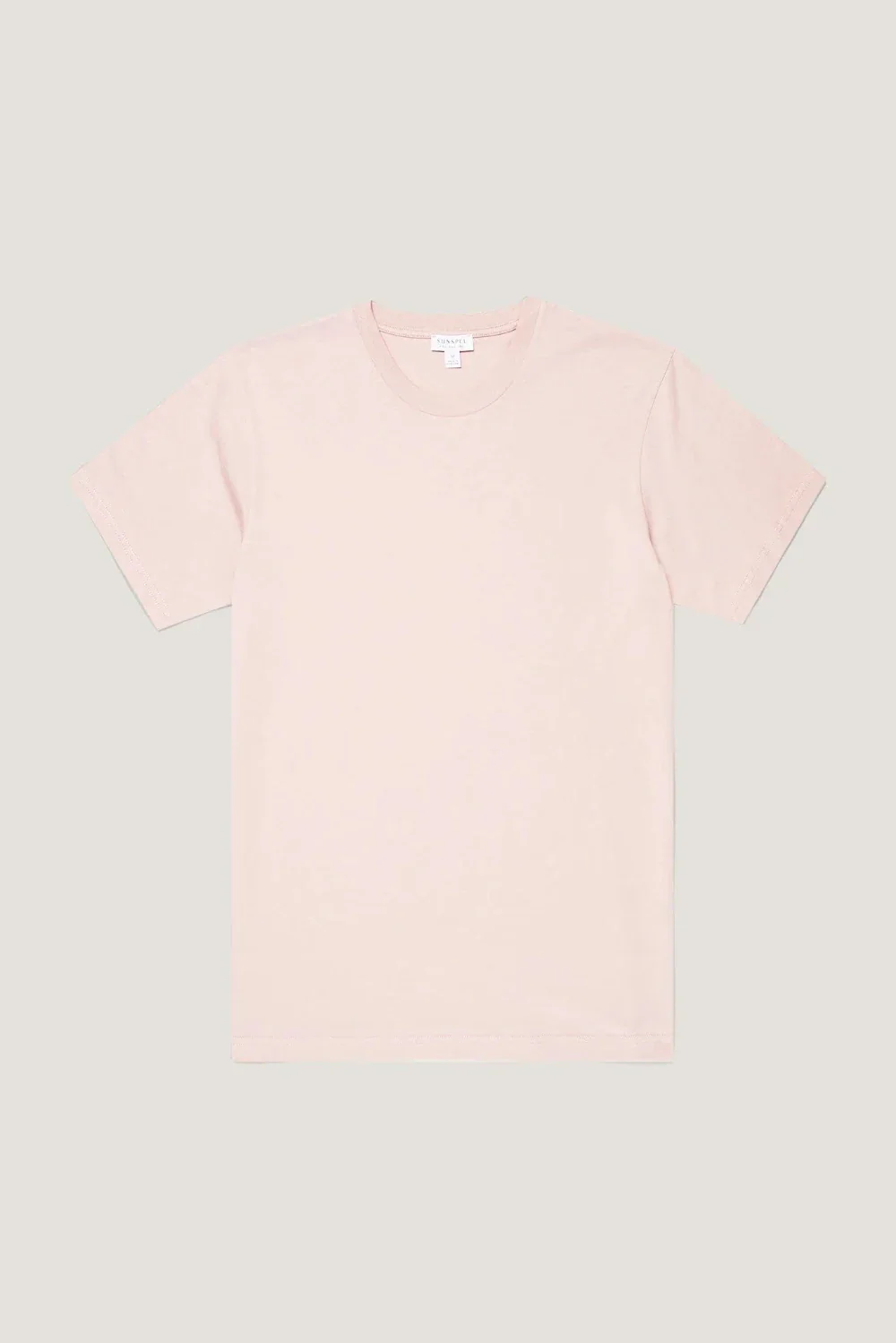 Riviera Midweight T-Shirt In Pale Pink
