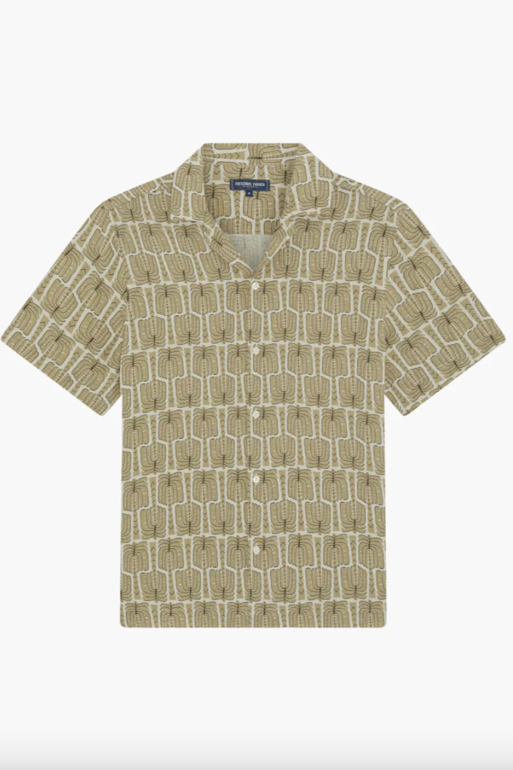 Roberto Palmeira Printed Linen SS Dried Moss (Final Sale)