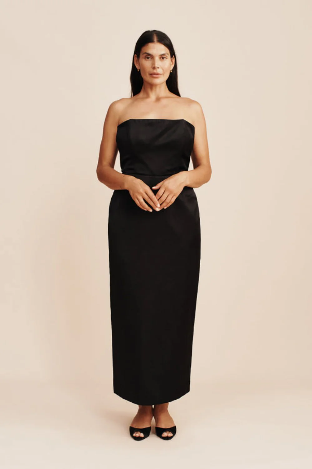 Romeo Strapless Dress Black (Final Sale)
