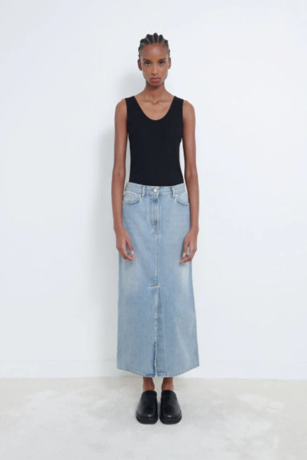 Rona Long Denim Skirt (Final Sale)