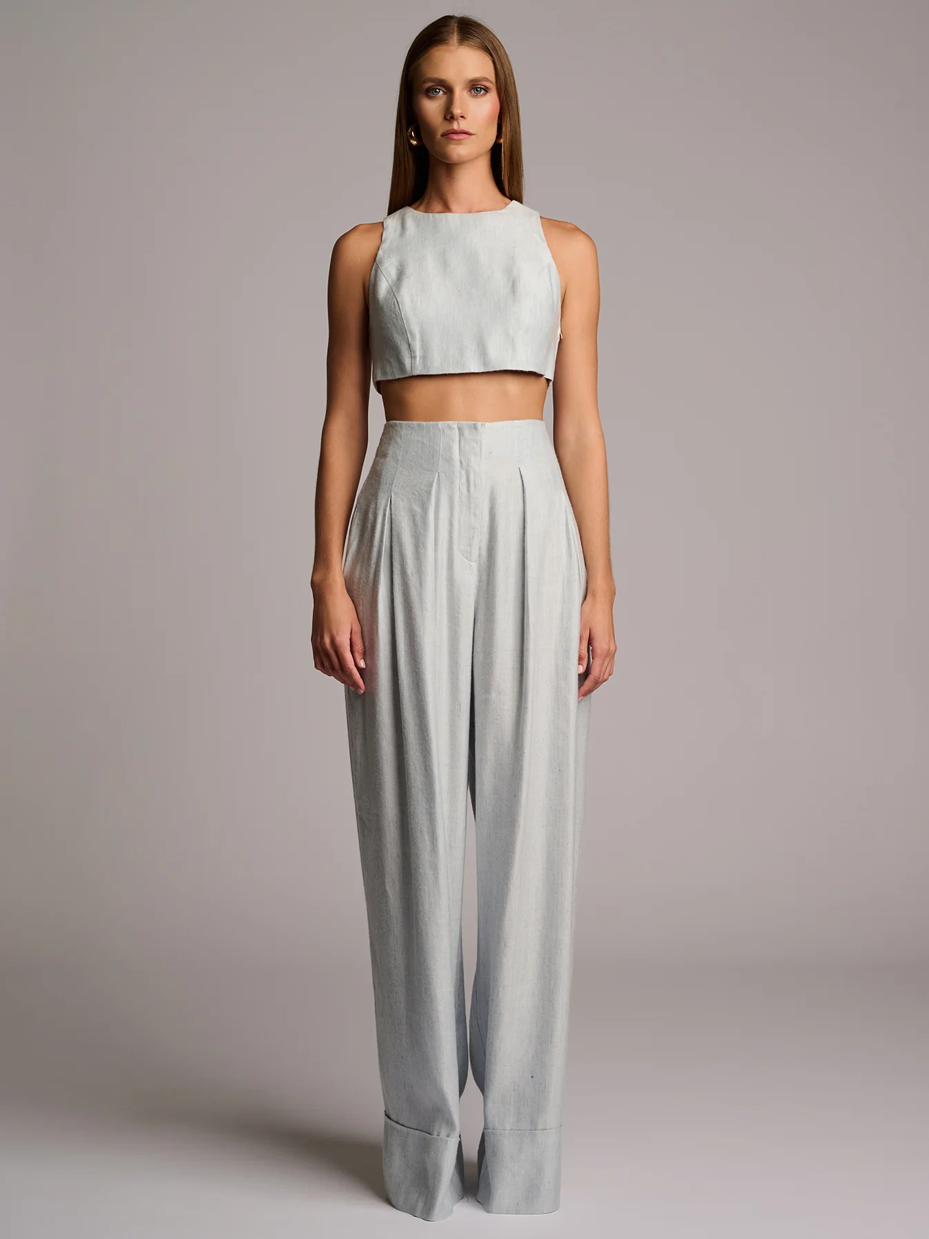 Rory Pant Blue Chambray - Image 2