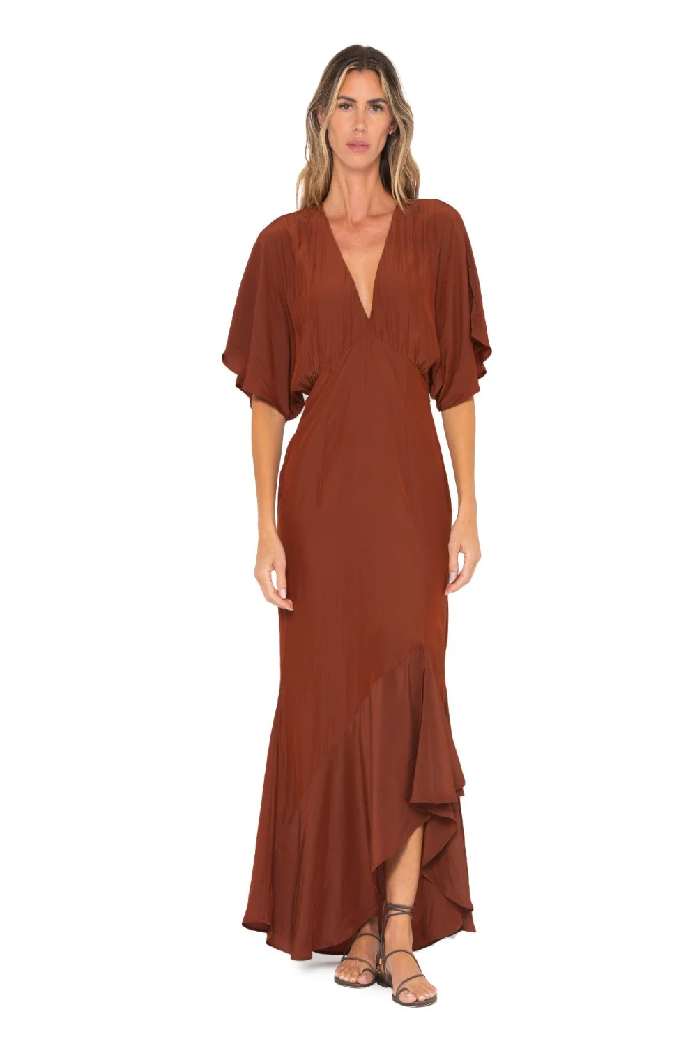 Rumi Dress Cognac (Final Sale) - Image 2