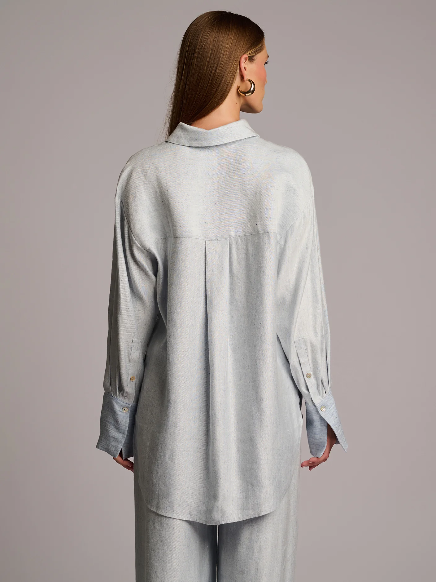 Sadie Top Blue Chambray - Image 3