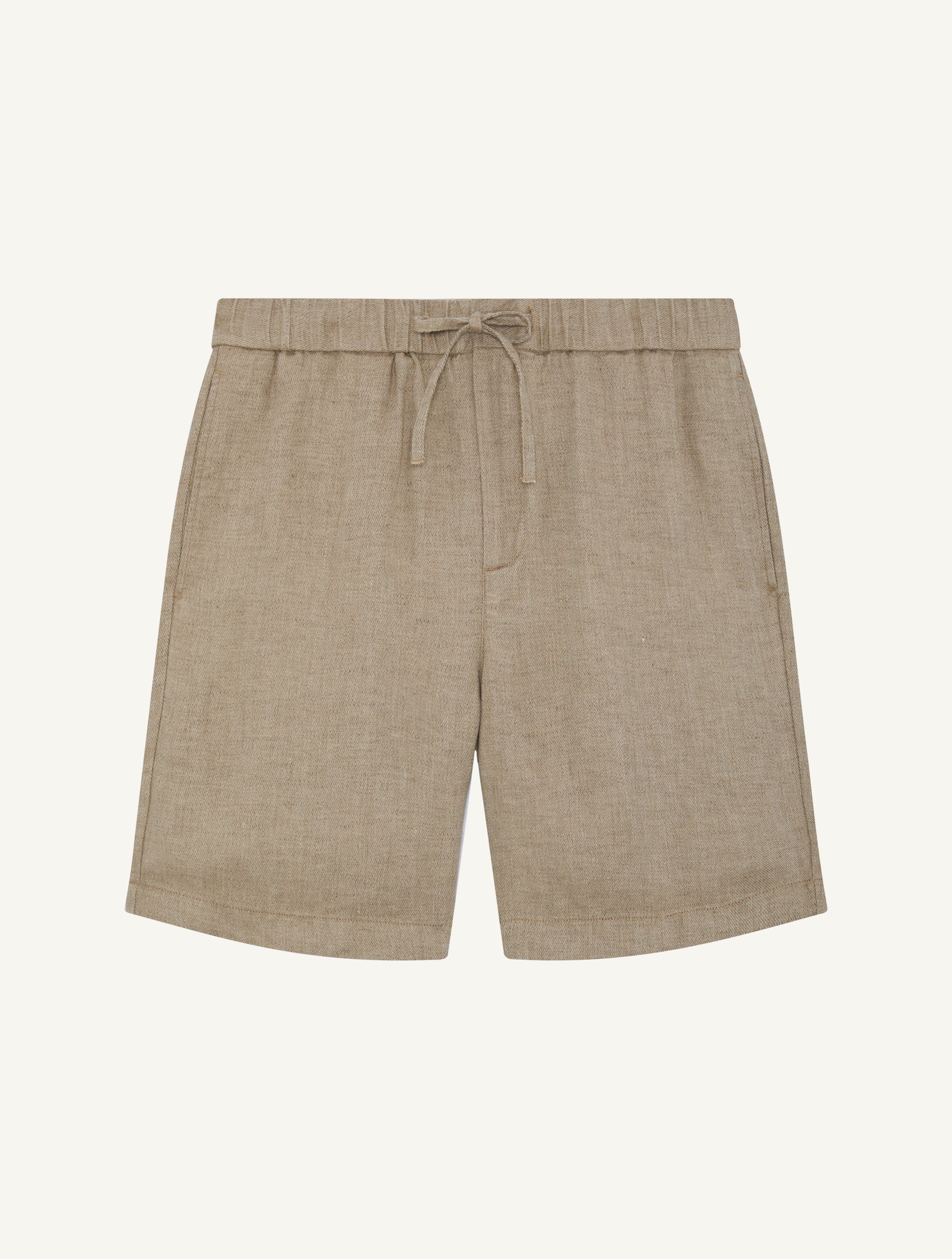Felipe Linen Shorts Khaki - Image 5