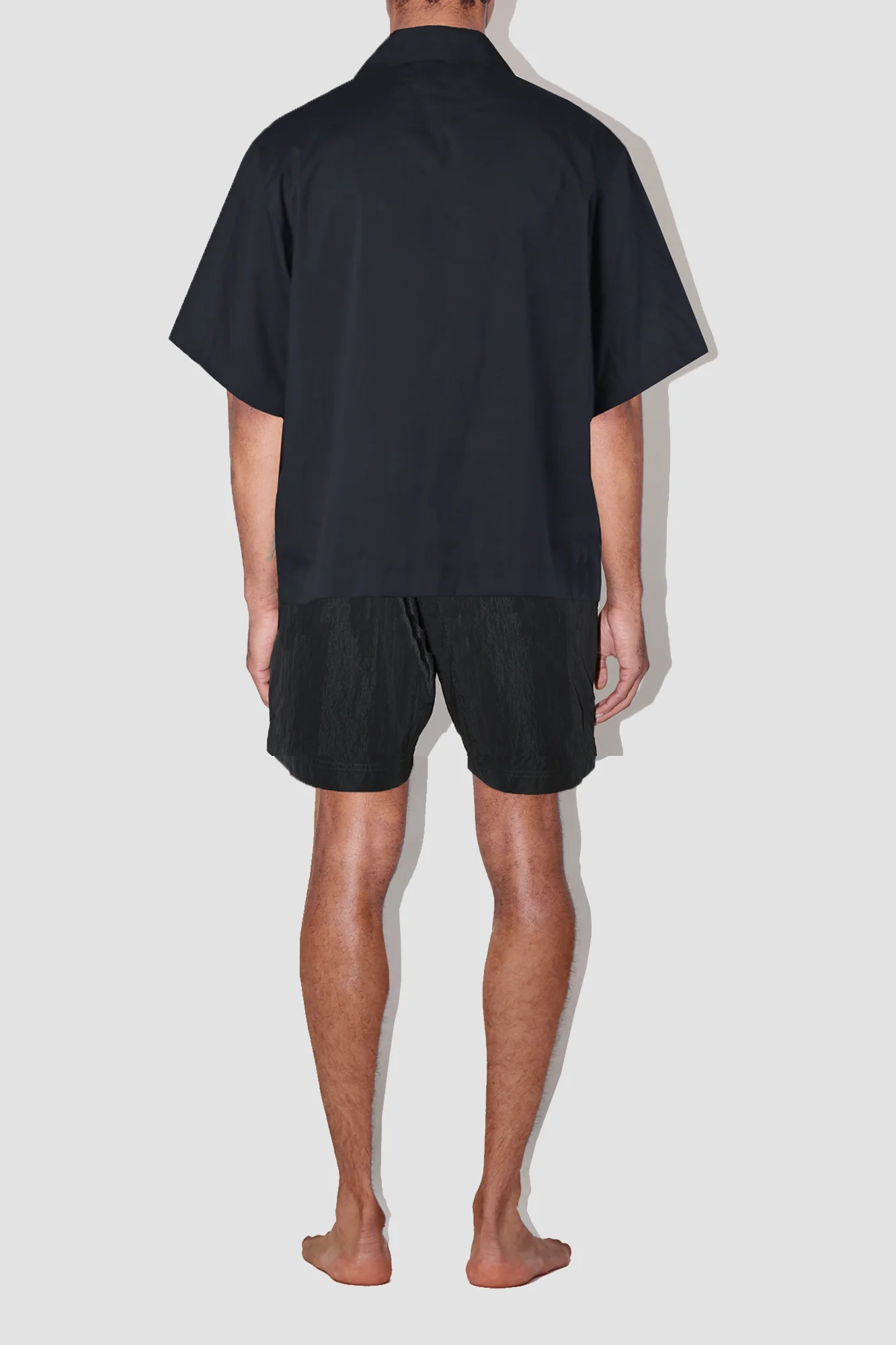 Saulo Cuban Shirt Smooth Weave Black (Final Sale) - Image 3