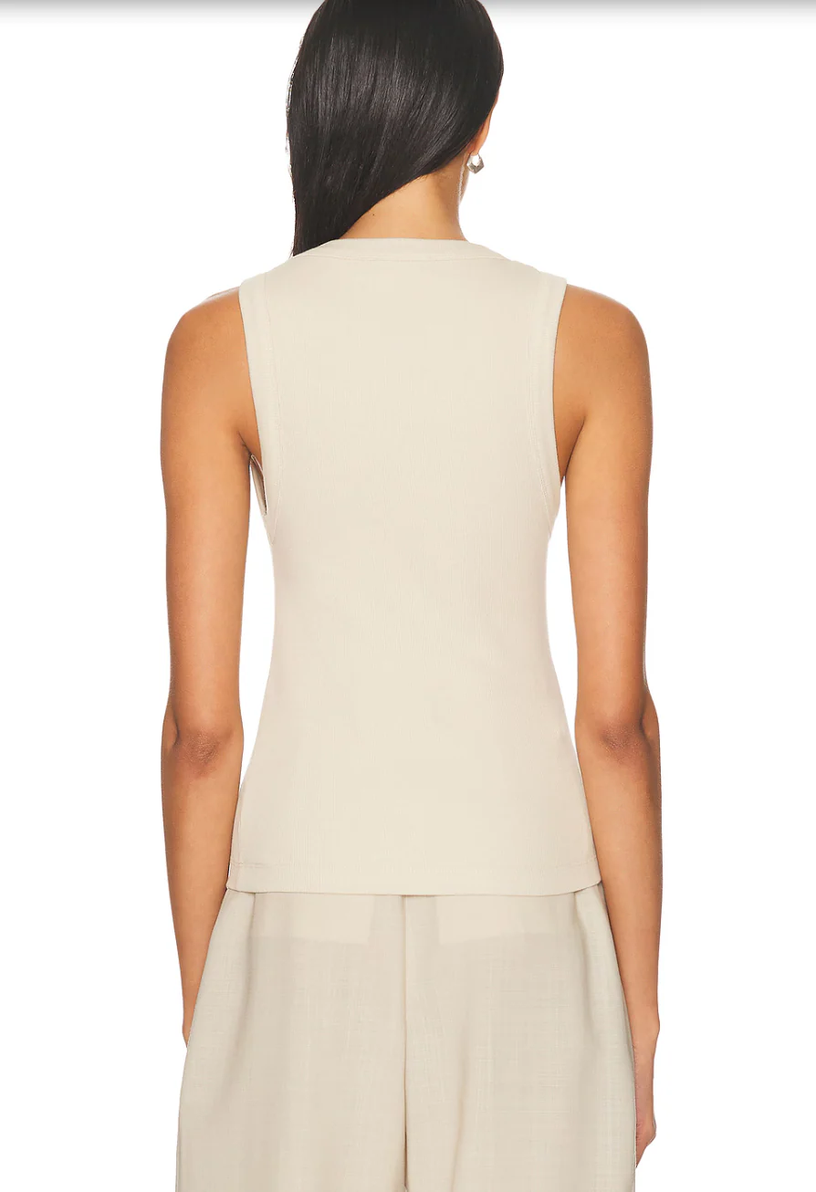 Scoop Neck Tank Sand - Image 2