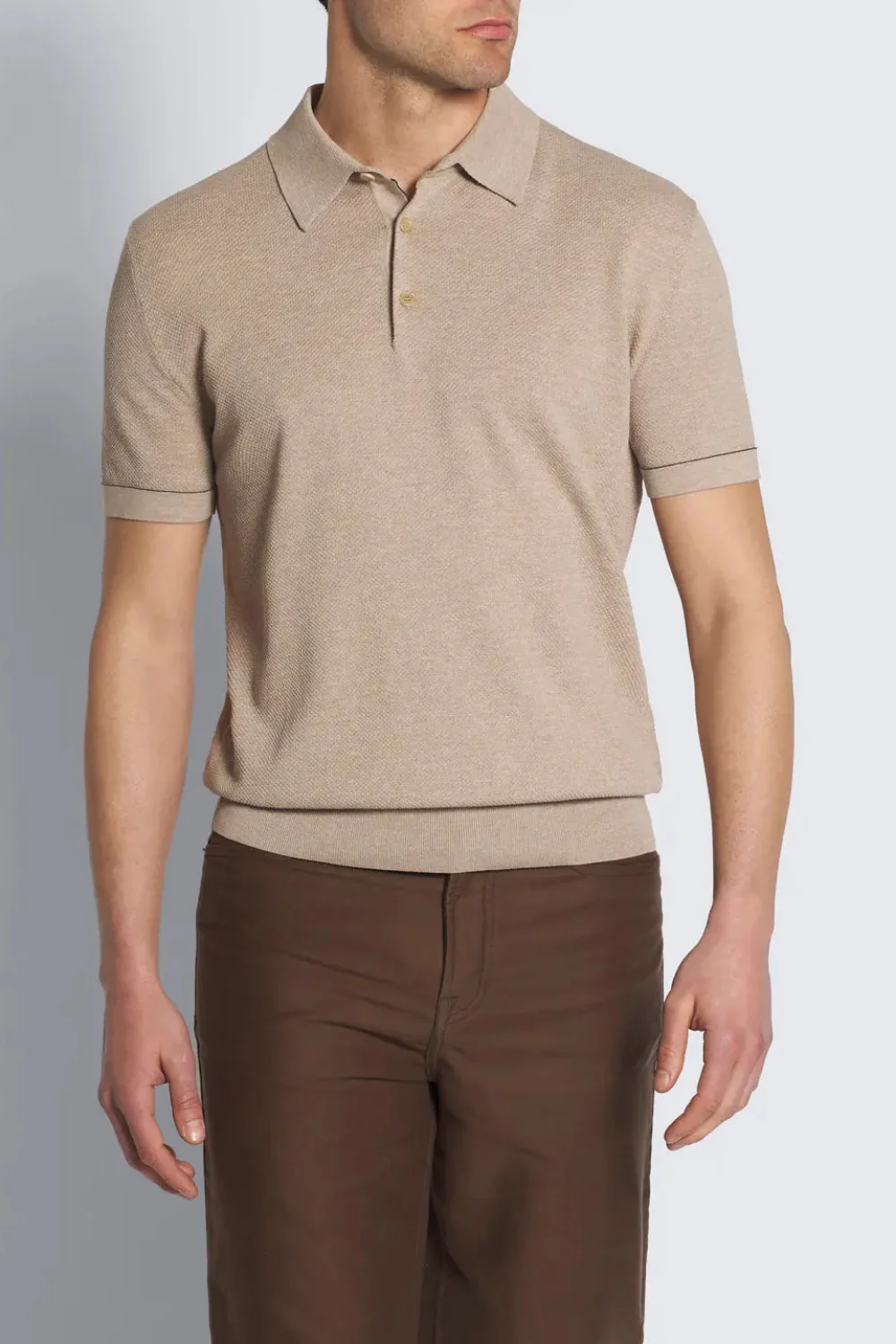 Sea Island Pique Cotton Polo