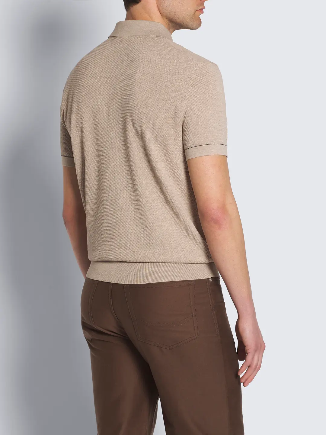 Sea Island Pique Cotton Polo - Image 2