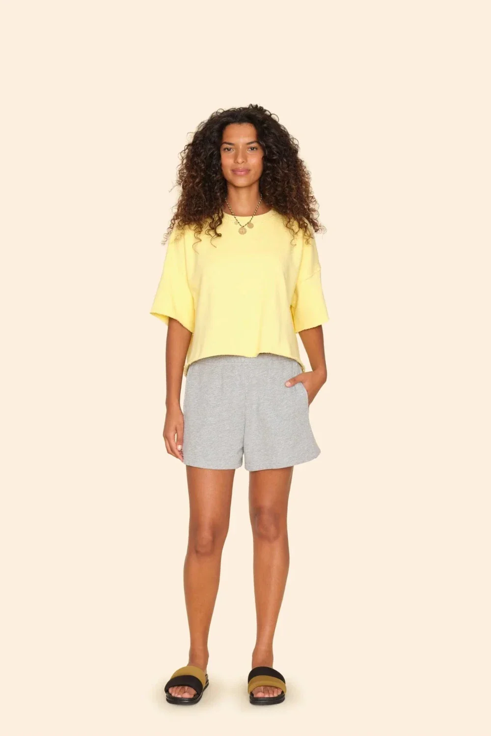 Shayne Sweatshort Heather Grey (Final Sale)