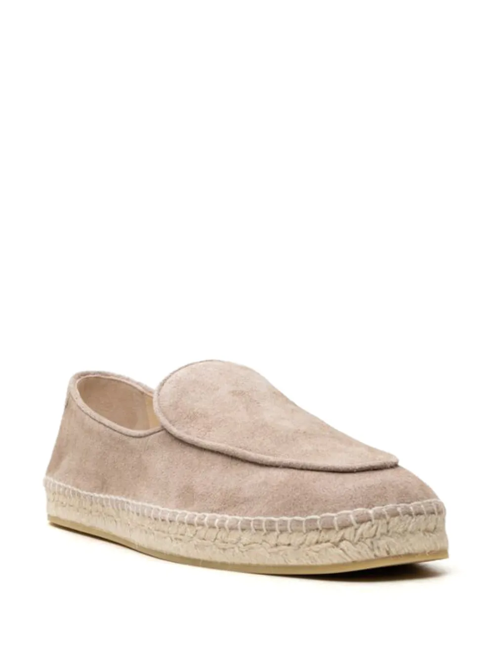 Shenton Espadrille Velvet Suede Stone - Image 2
