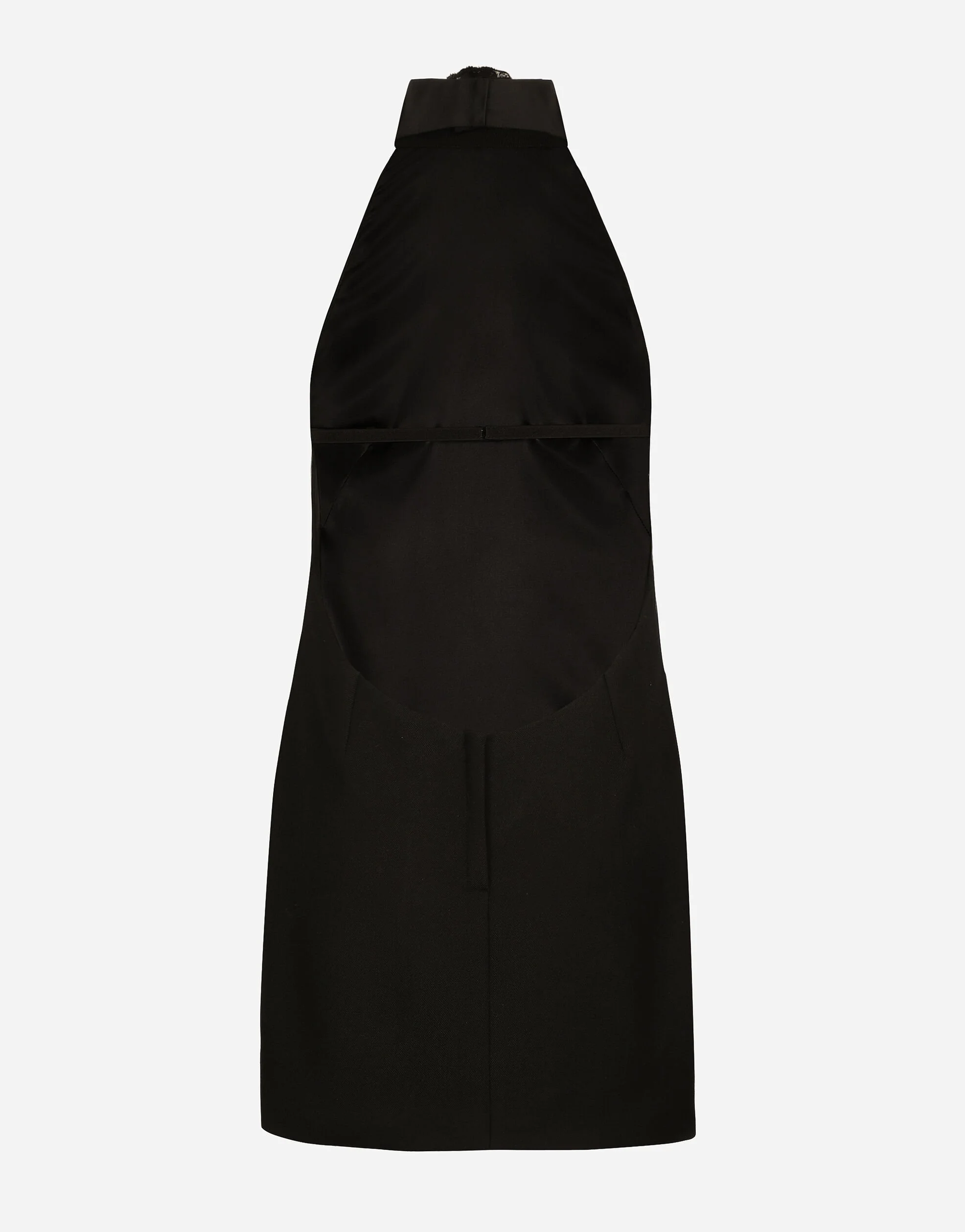 Short Woolen Dress with Rare Neckline (Final Sale) - Image 4