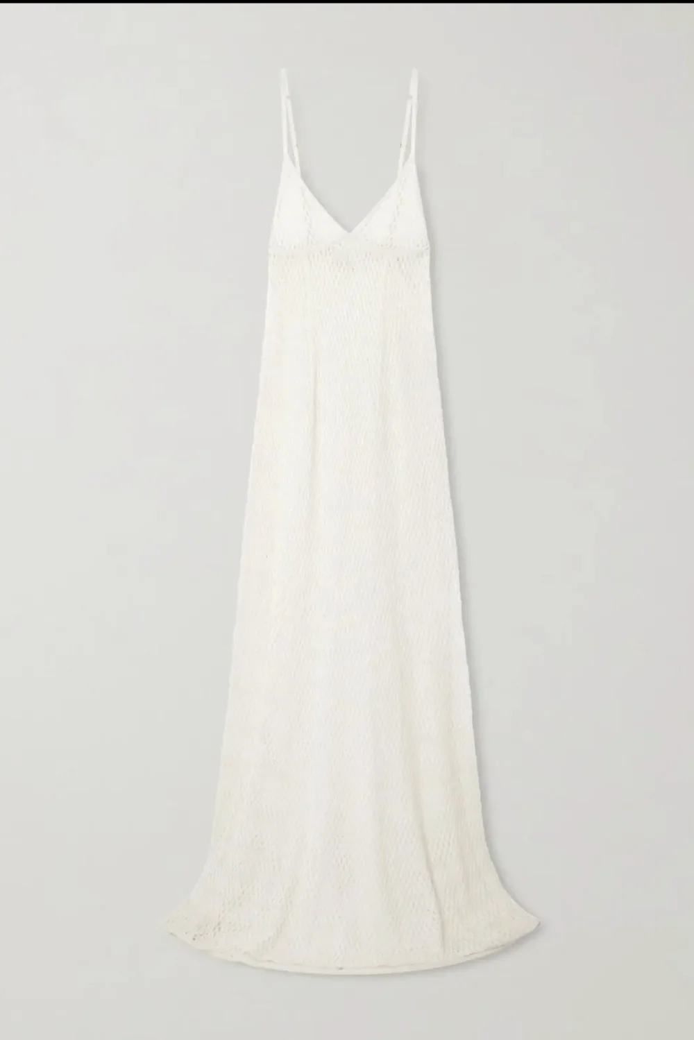 Silk Crochet Maxi Dress