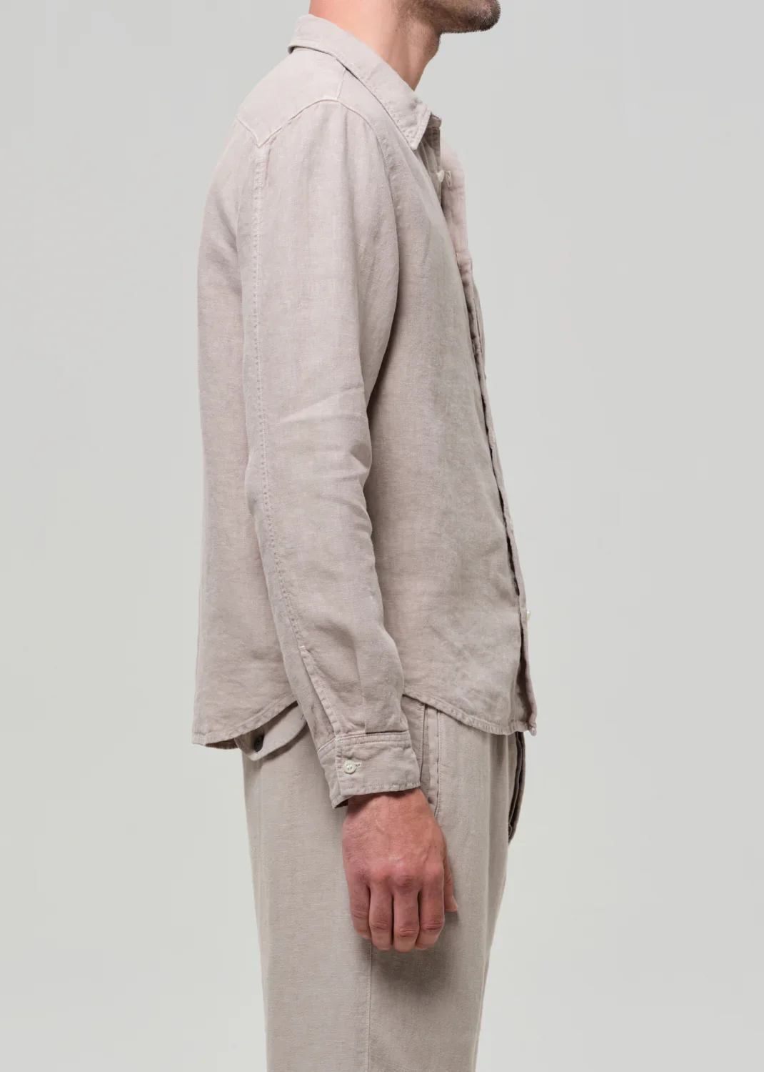 Single Pocket Linen Workshirt - Image 5