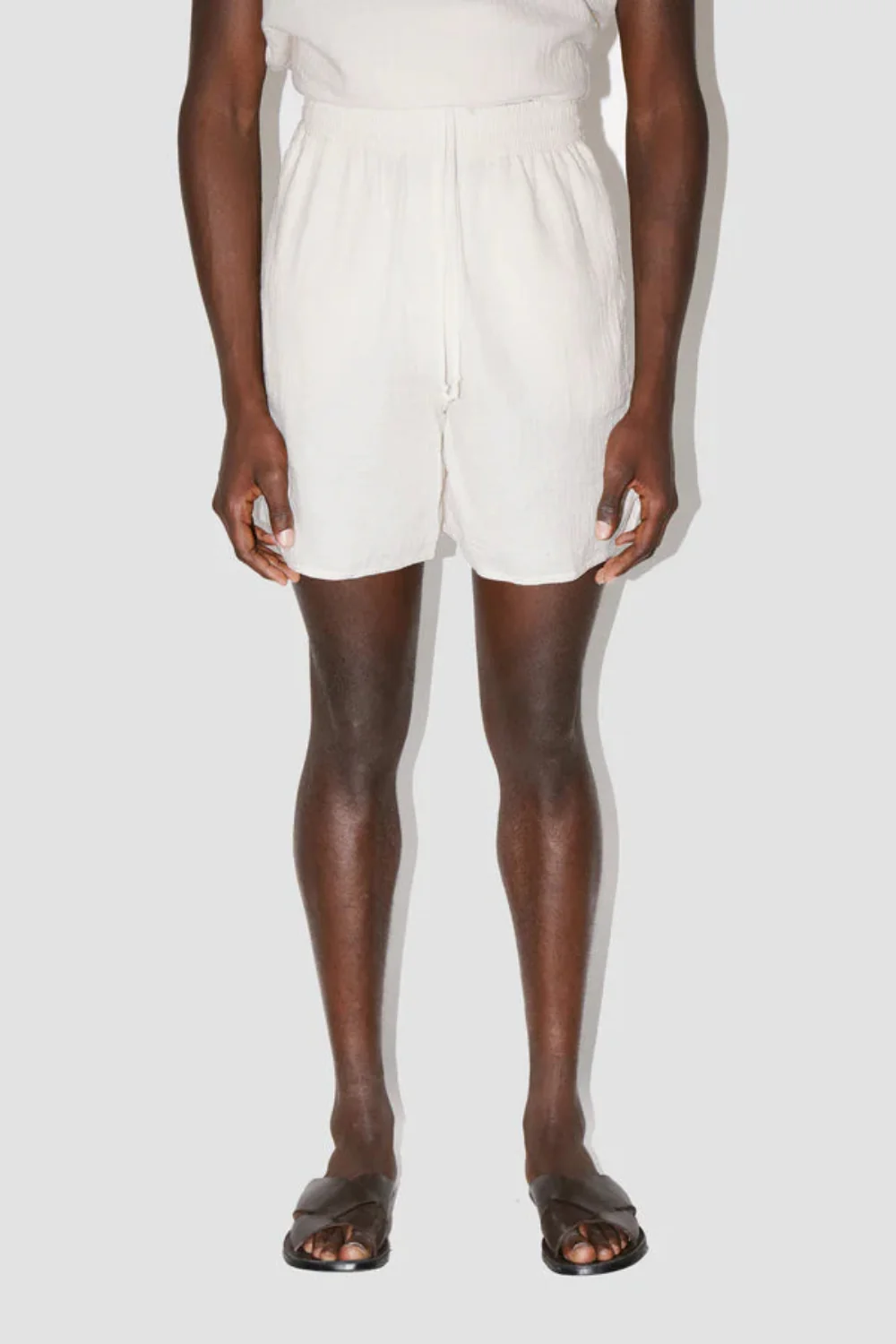Smooth Lounge Shorts Angel Weave Ivory