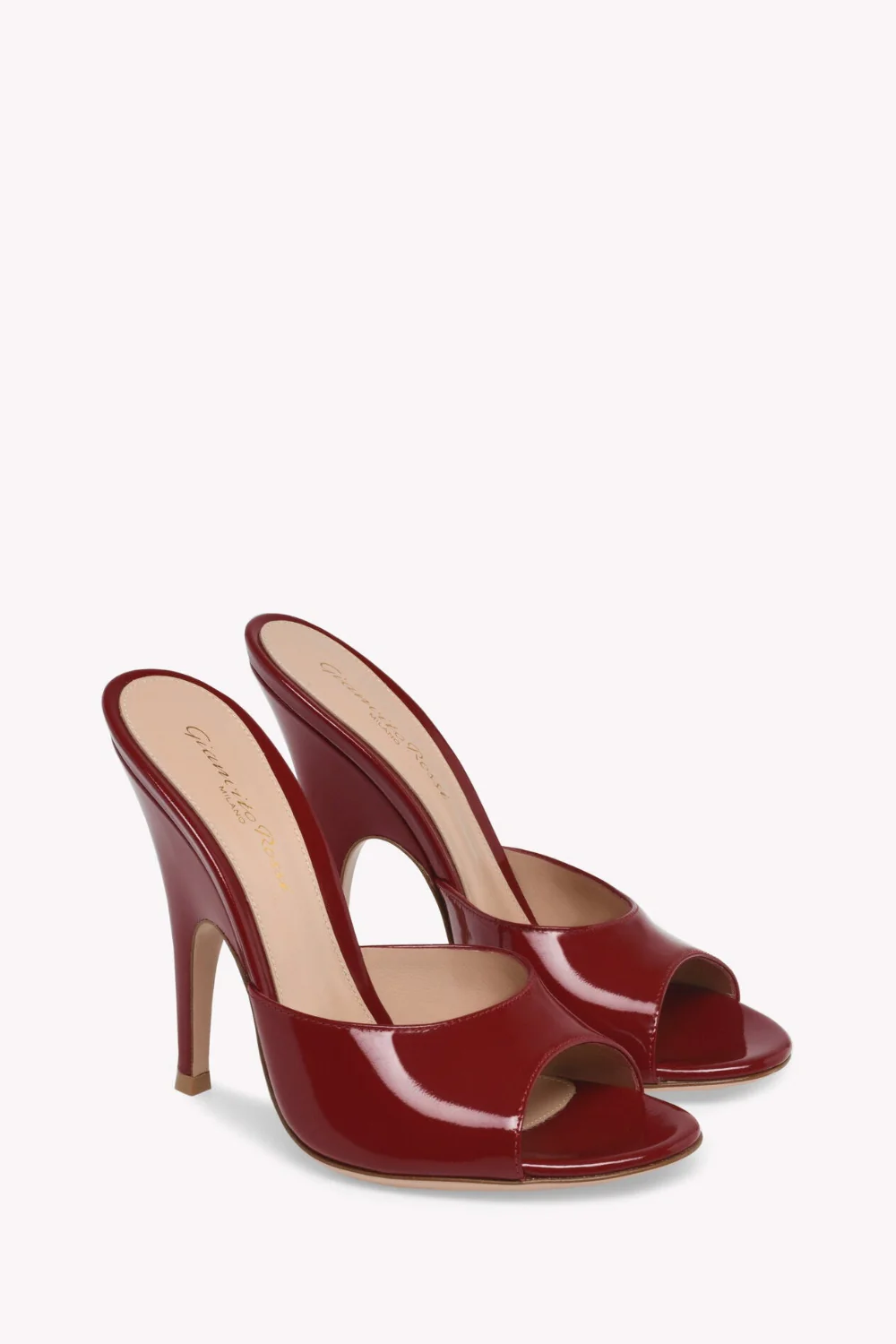 Sofia Mules 95 Red Glossy