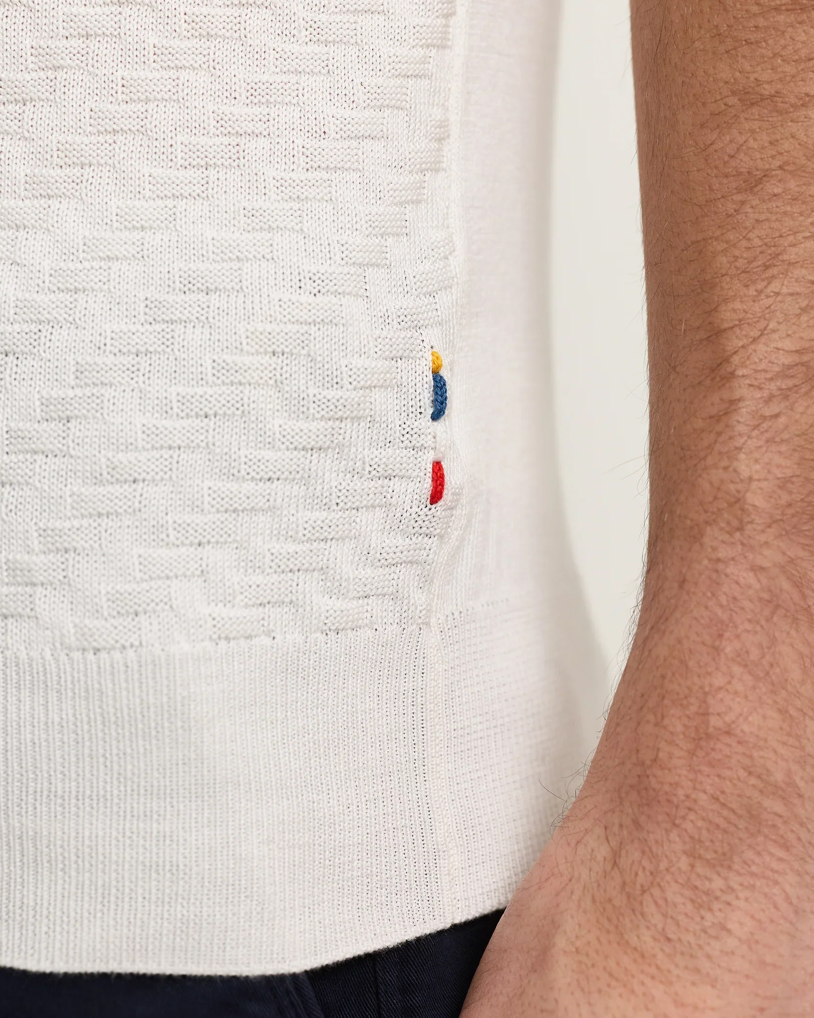 Horton 2-Tone Jacquard Polo - Image 4