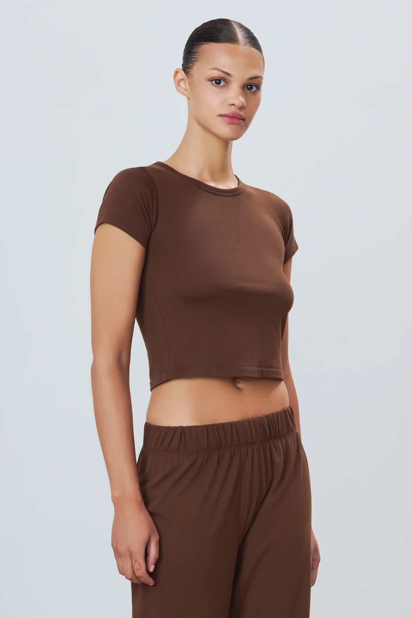 SS Baby Tee Chocolate - Image 2
