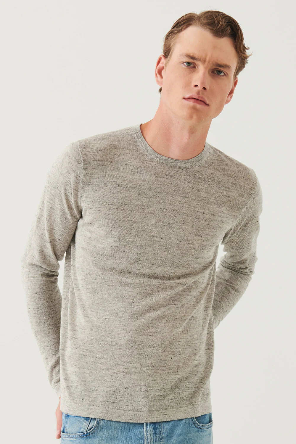 LS Linen/ Silk Crew Neck Sweater (Final Sale)