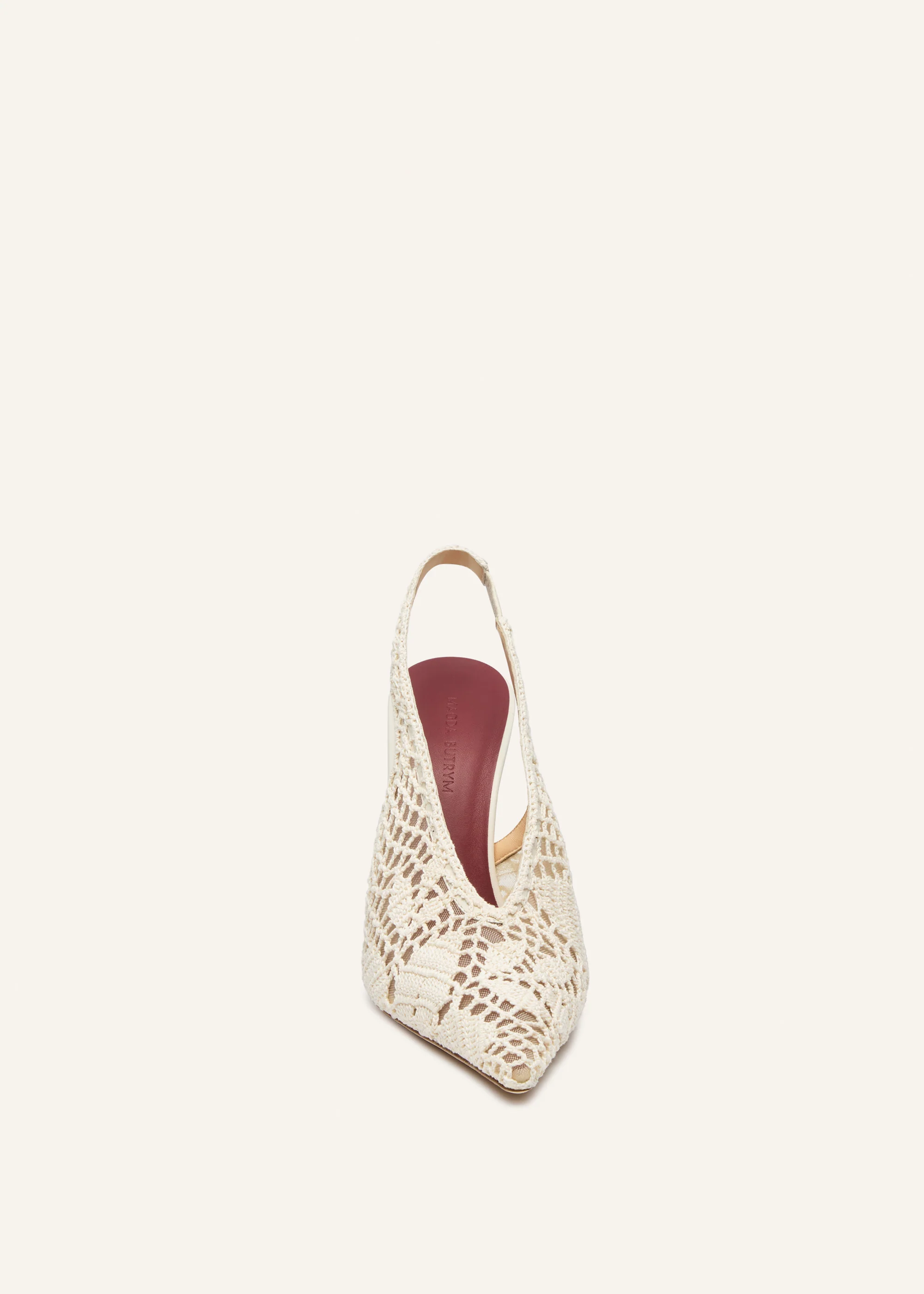 Slingback Crochet Cream - Image 3