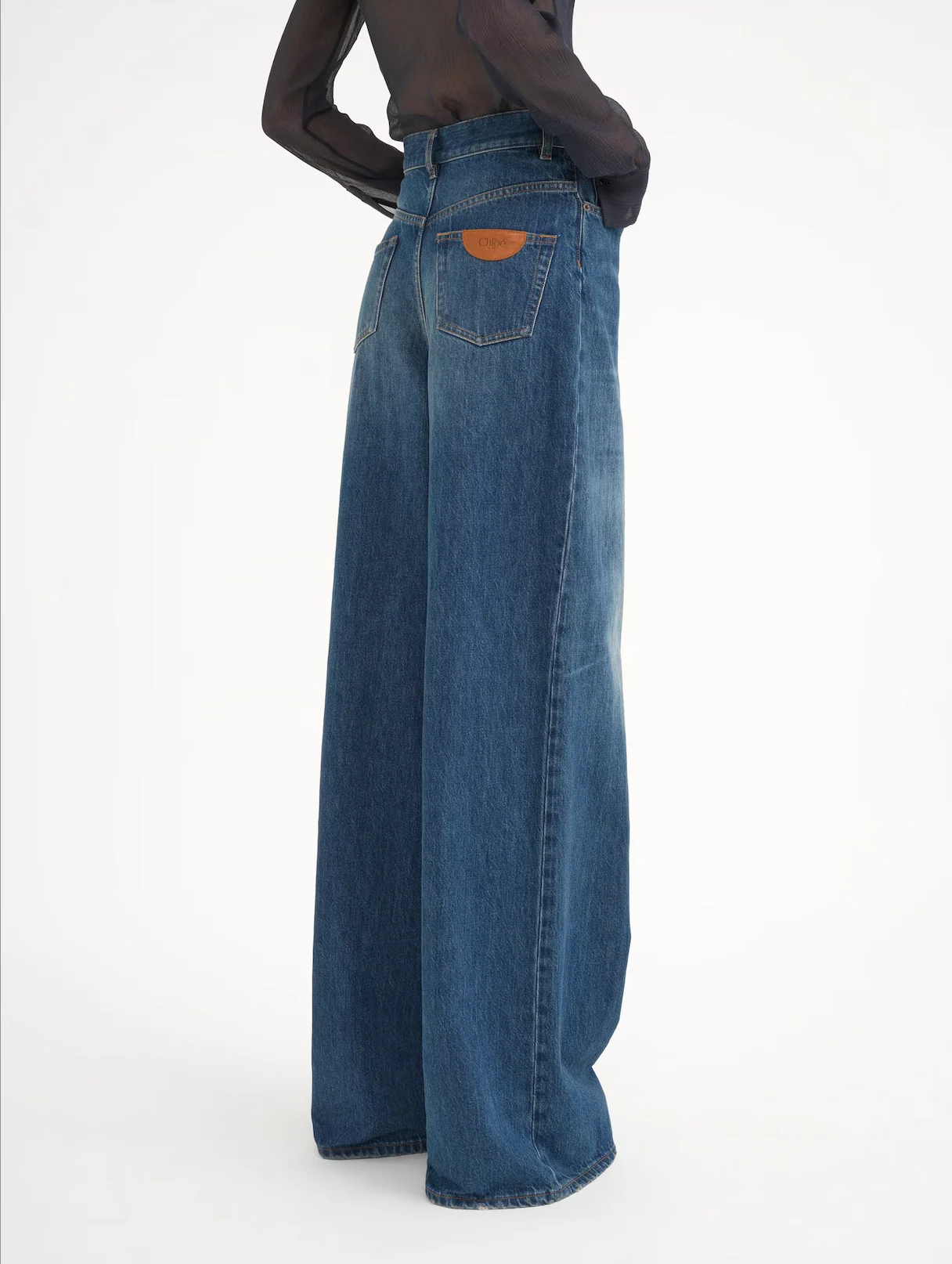 Wide-leg jeans in denim - Image 3