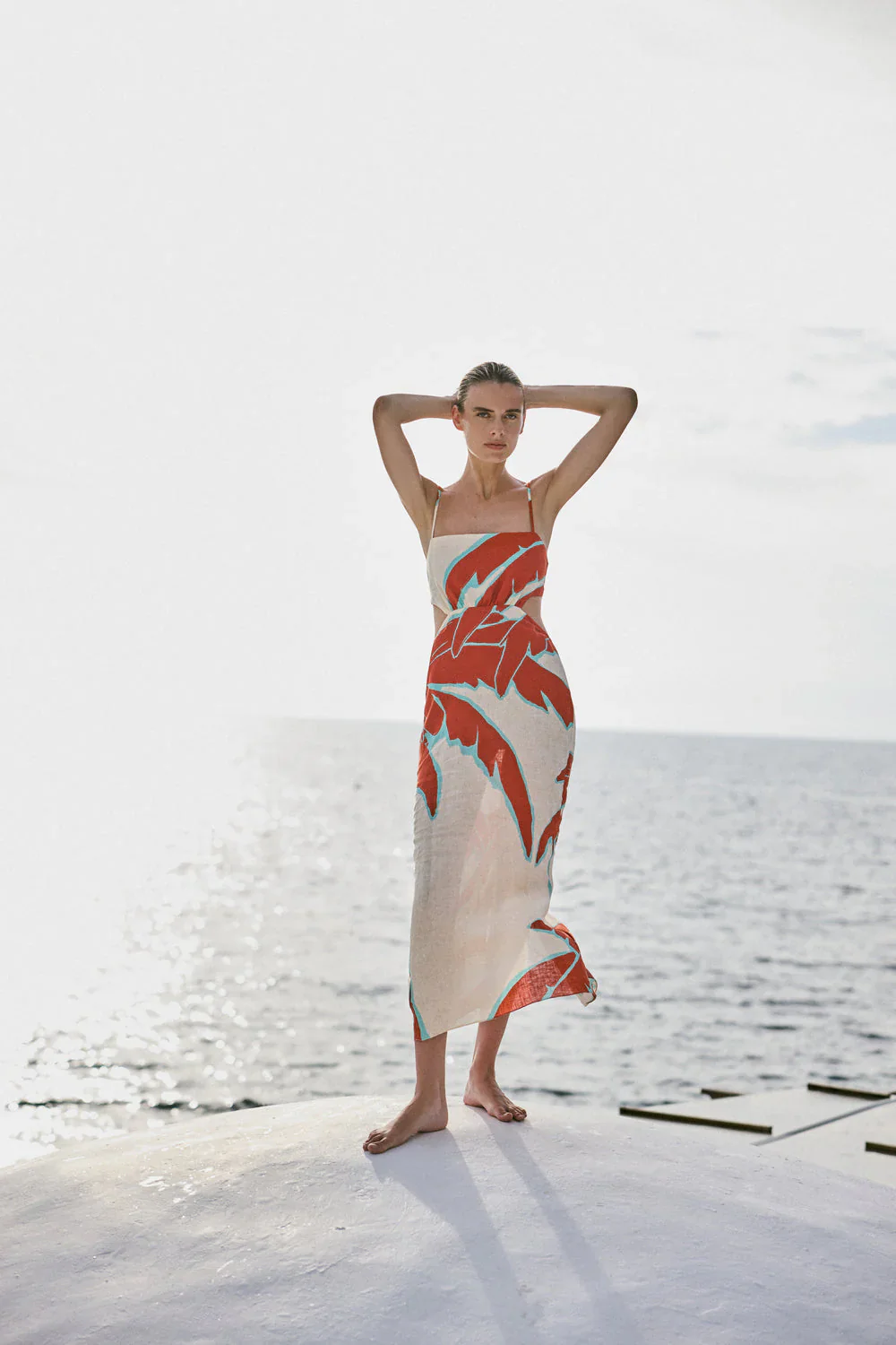 Tactile Winds Ankle Dress (Final Sale)