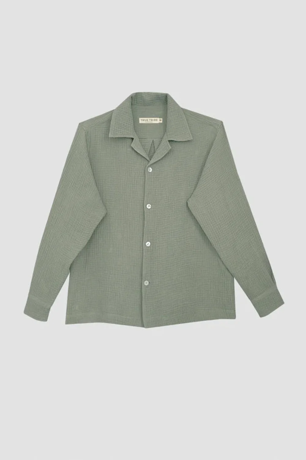Theo LS Resort Shirt Angel Weave Khaki
