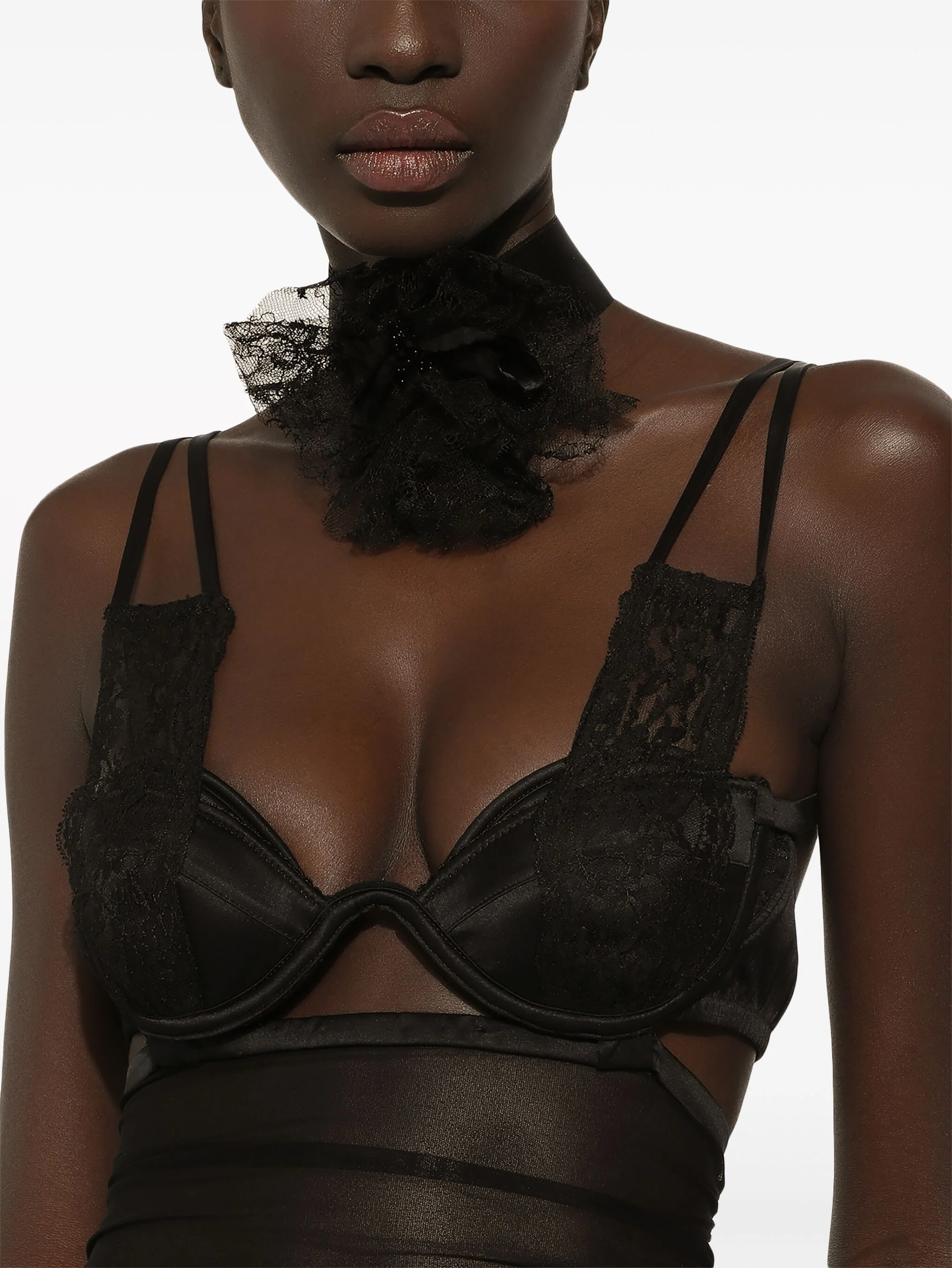 Tulle Calf Length Dress with Corset Details (Final Sale) - Image 4