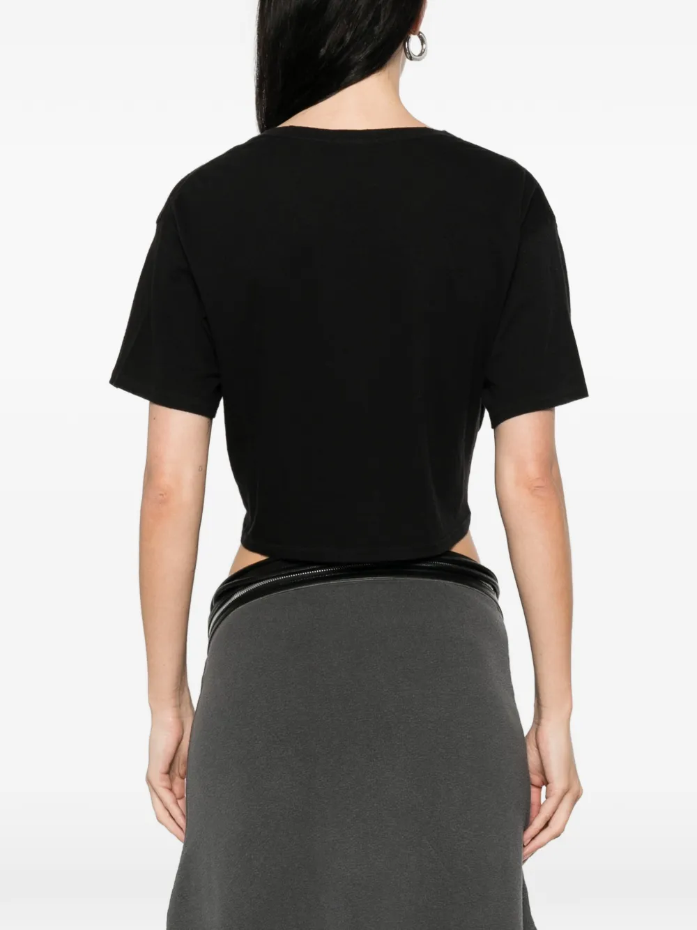 Twisted Front Tee Black - Image 5