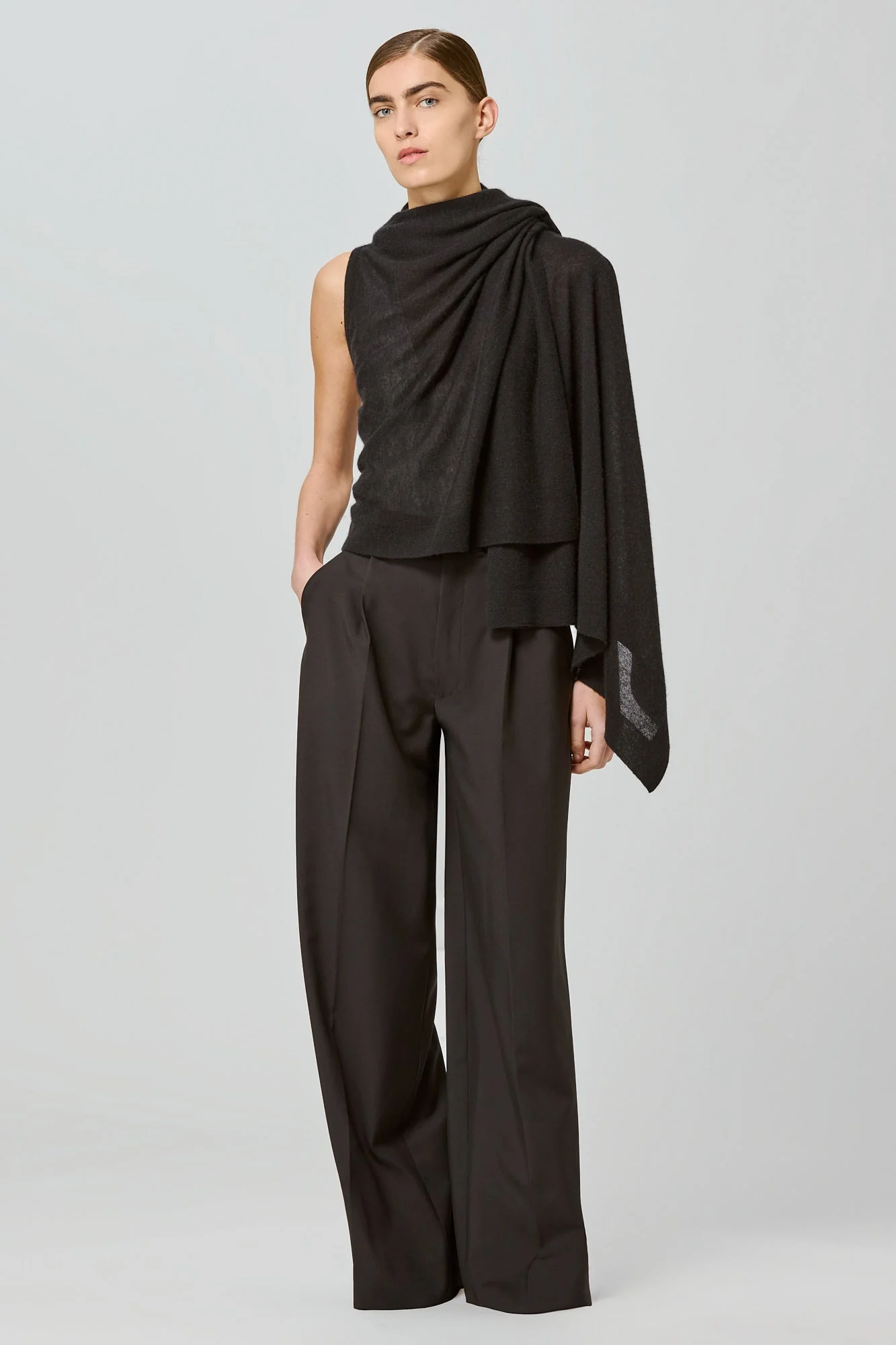 Two Ways Poncho Cardi Black - Image 2
