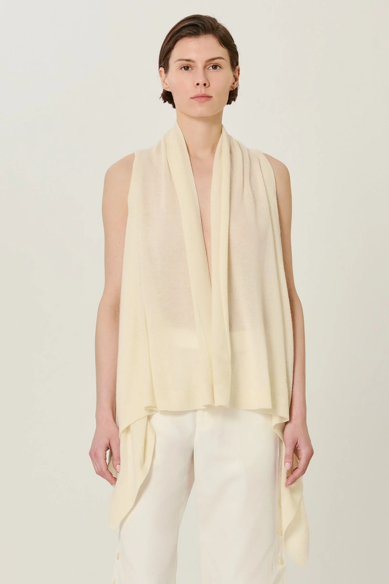 Two Ways Poncho Cardi Ivory - Image 4