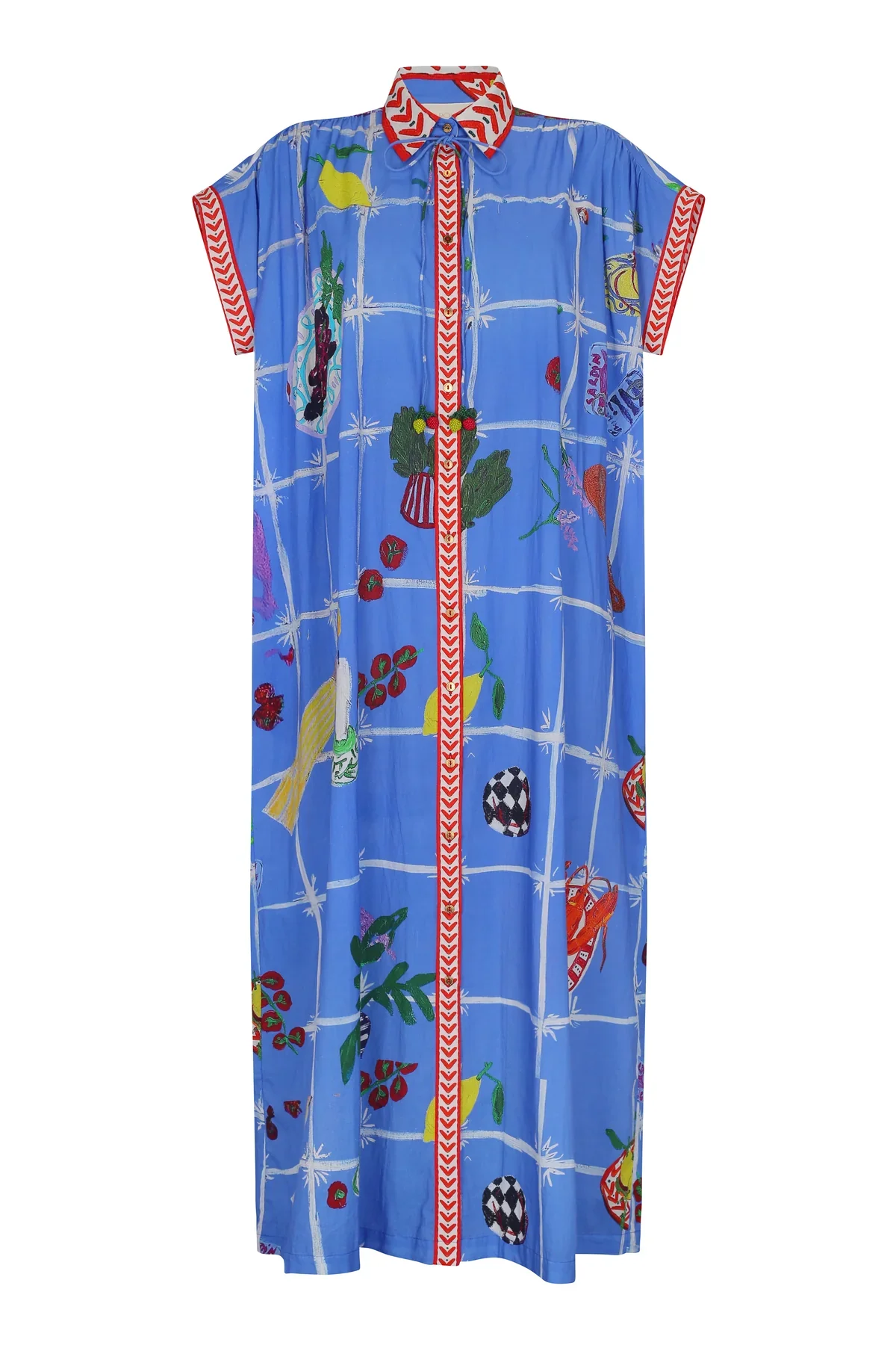 Valerie Kaftan Picnic Blue - Image 4