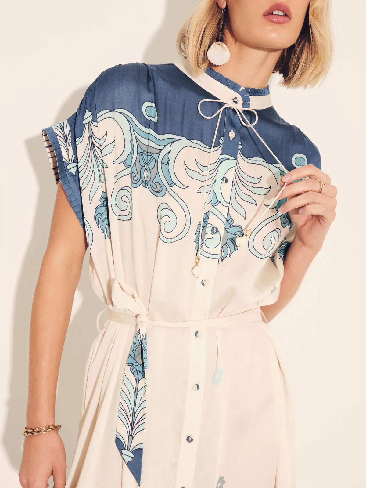Valerie Kaftan Tiles Cream - Image 3