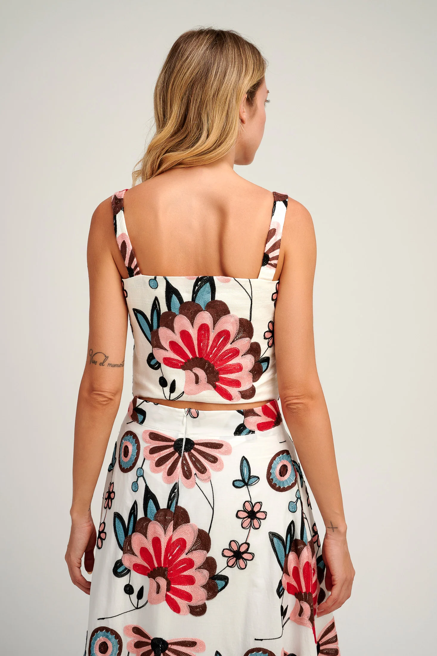 Vereniki Embroidered Crop Top (Final Sale) - Image 2