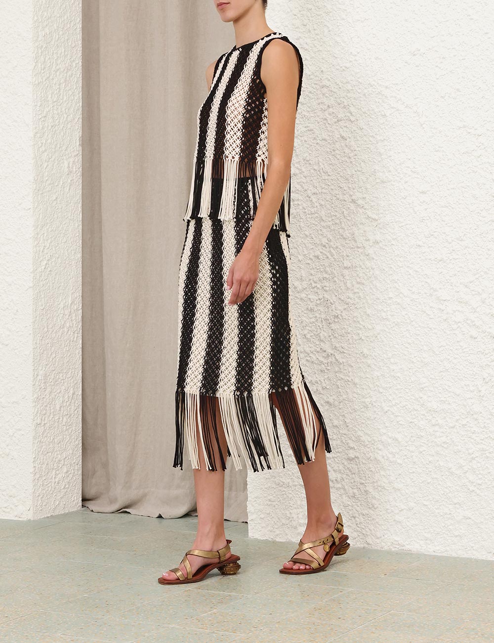 Wanderlust Macrame Maxi Skirt - Image 3