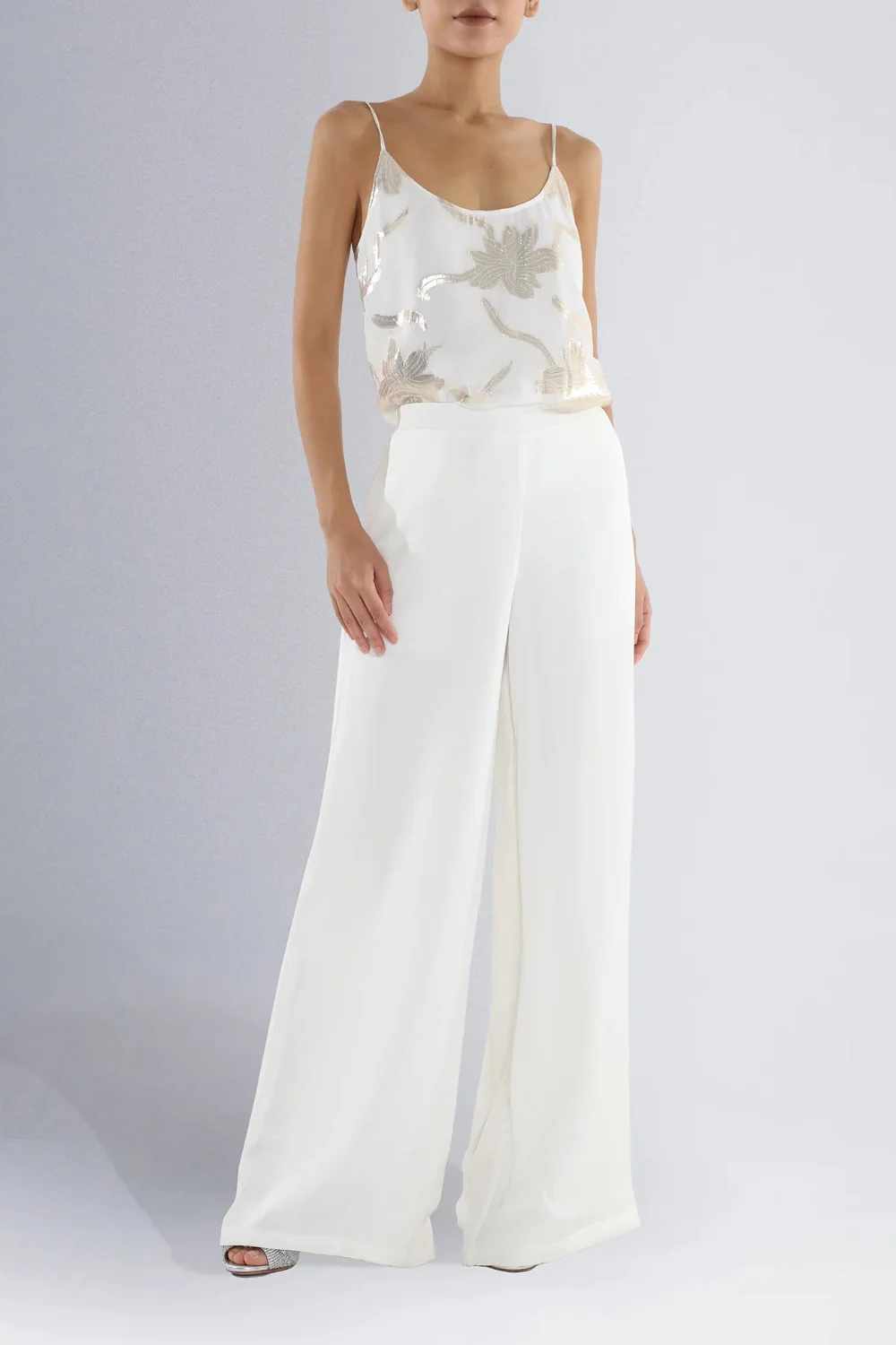 Wide Pants White