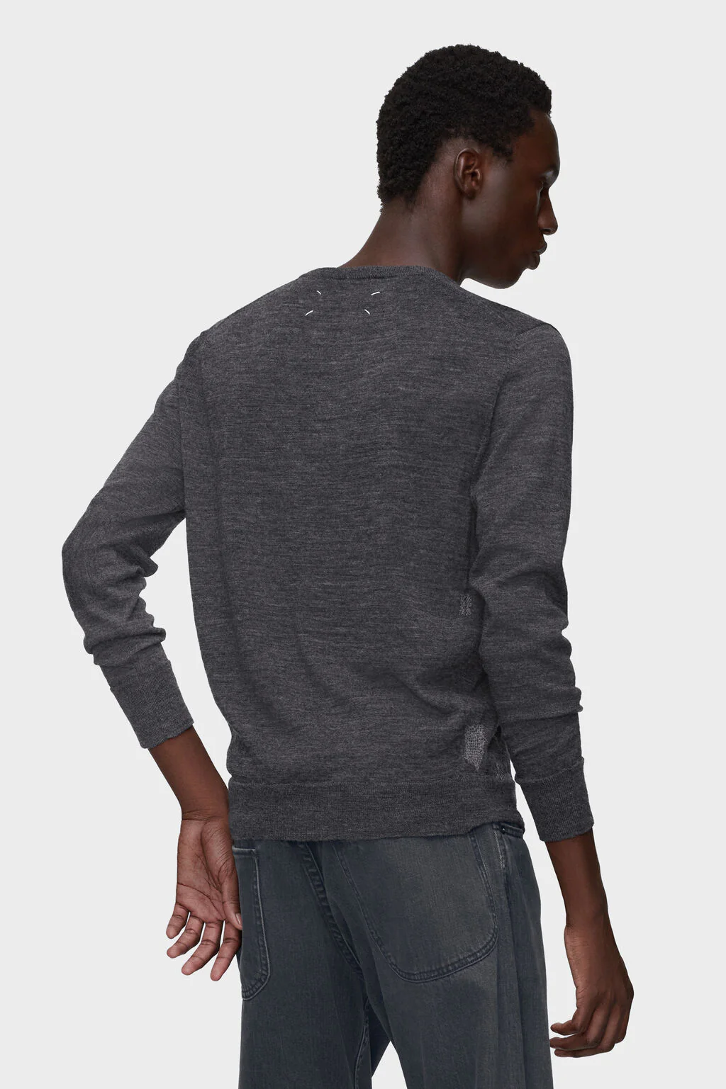 Wool Blend patch Sweater - Image 3
